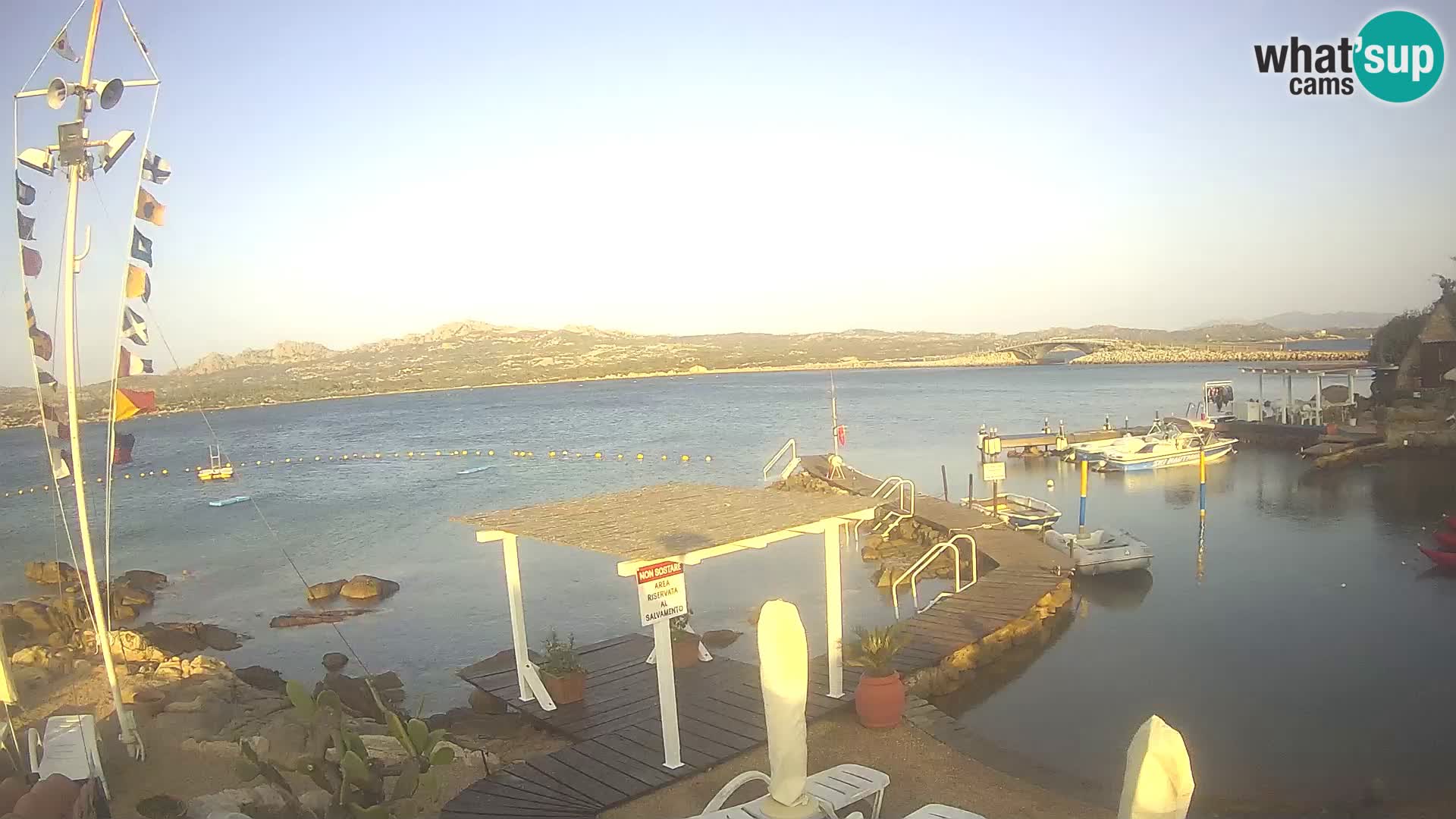 Webcam en vivo Ponte Caprera – La Maddalena – Cerdeña – Italia