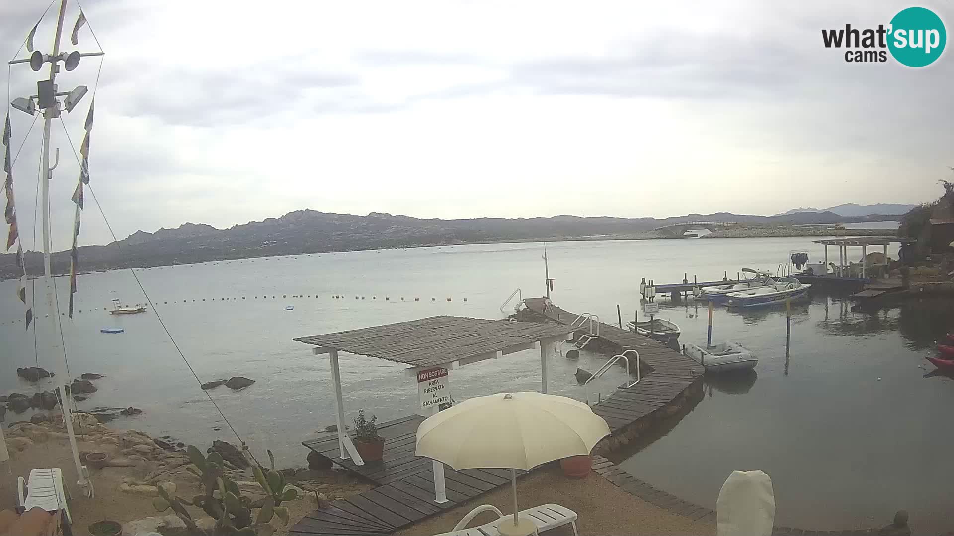 Webcam en direct Ponte Caprera – La Maddalena – Sardaigne – Italie