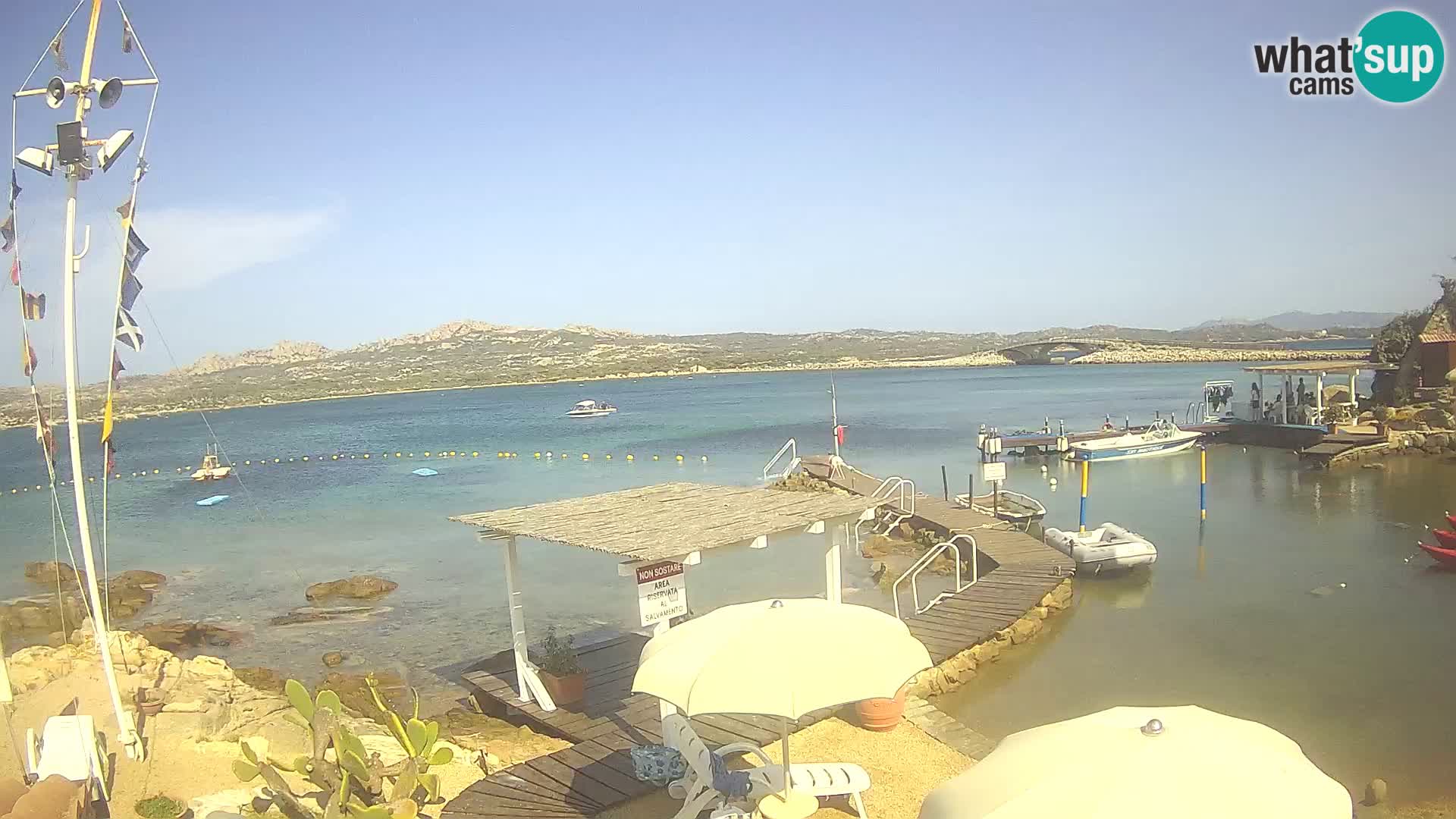 Live webcam Ponte Caprera – La Maddalena – Sardegna – Italia