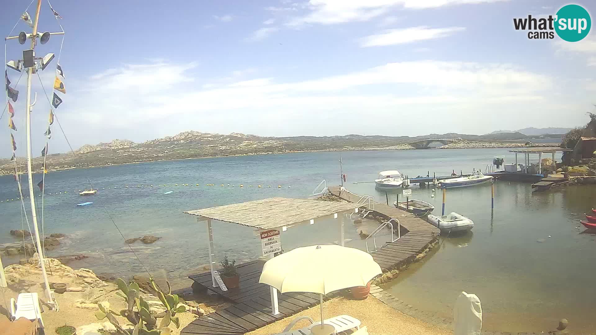 Webcam en direct Ponte Caprera – La Maddalena – Sardaigne – Italie