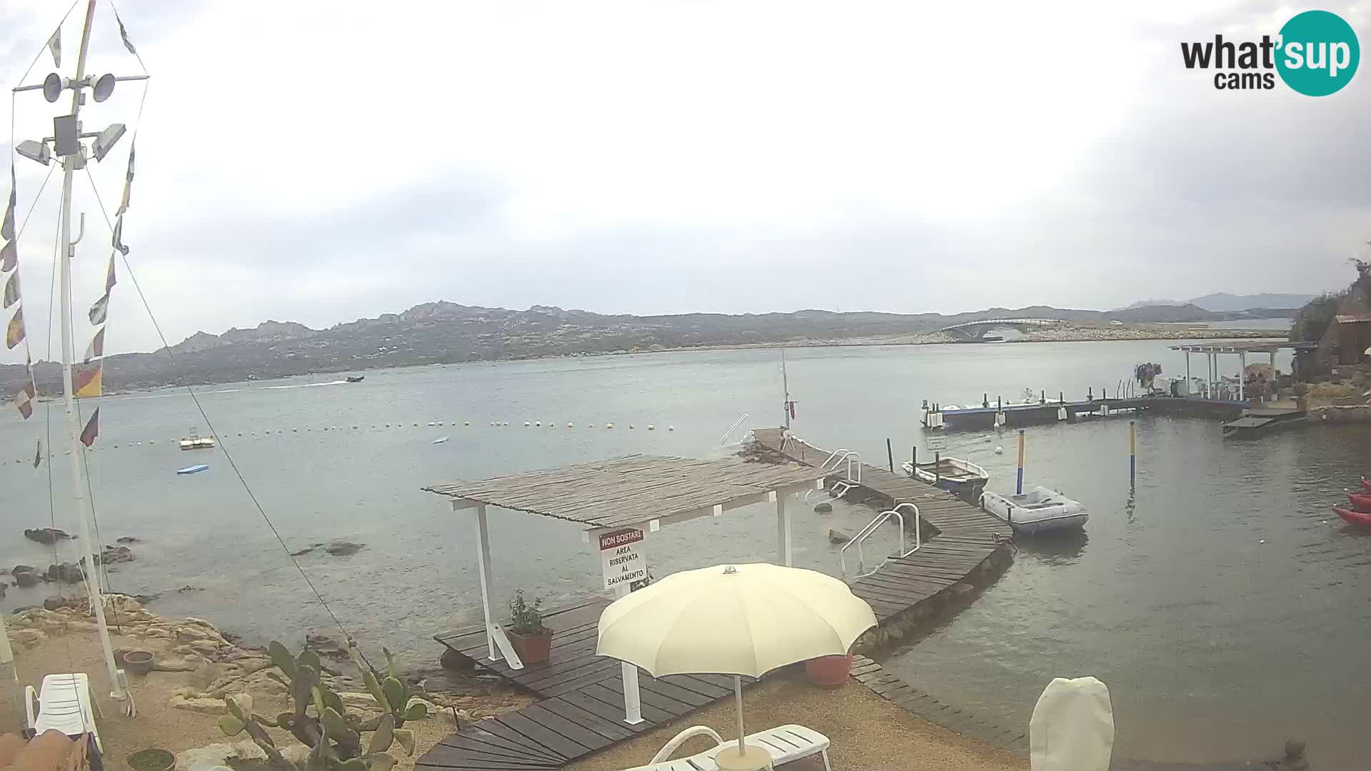 Webcam en vivo Ponte Caprera – La Maddalena – Cerdeña – Italia