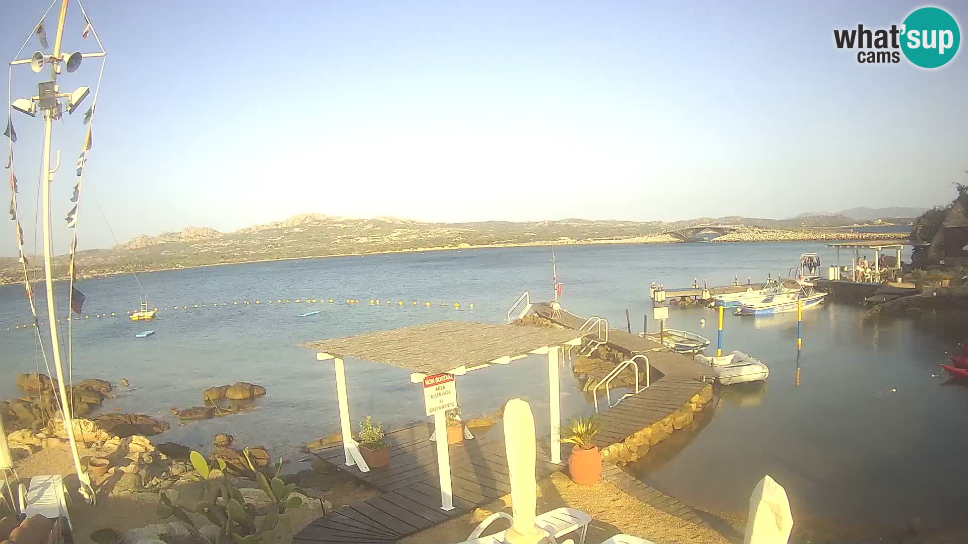 Live-Webcam Ponte Caprera – La Maddalena – Sardinien – Italien