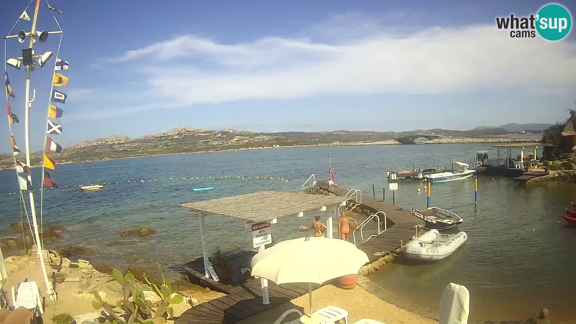 Live webcam Ponte Caprera – La Maddalena – Sardinia – Italy