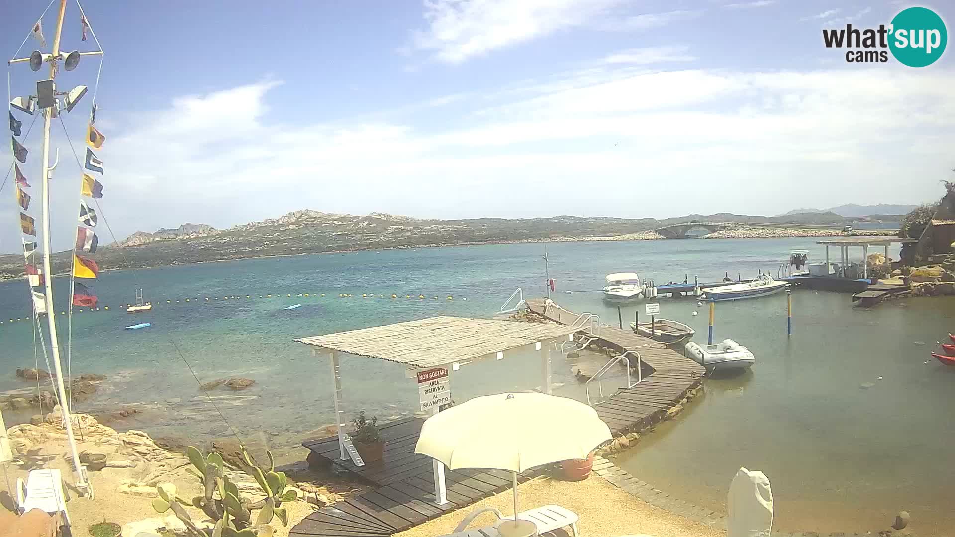 Live-Webcam Ponte Caprera – La Maddalena – Sardinien – Italien