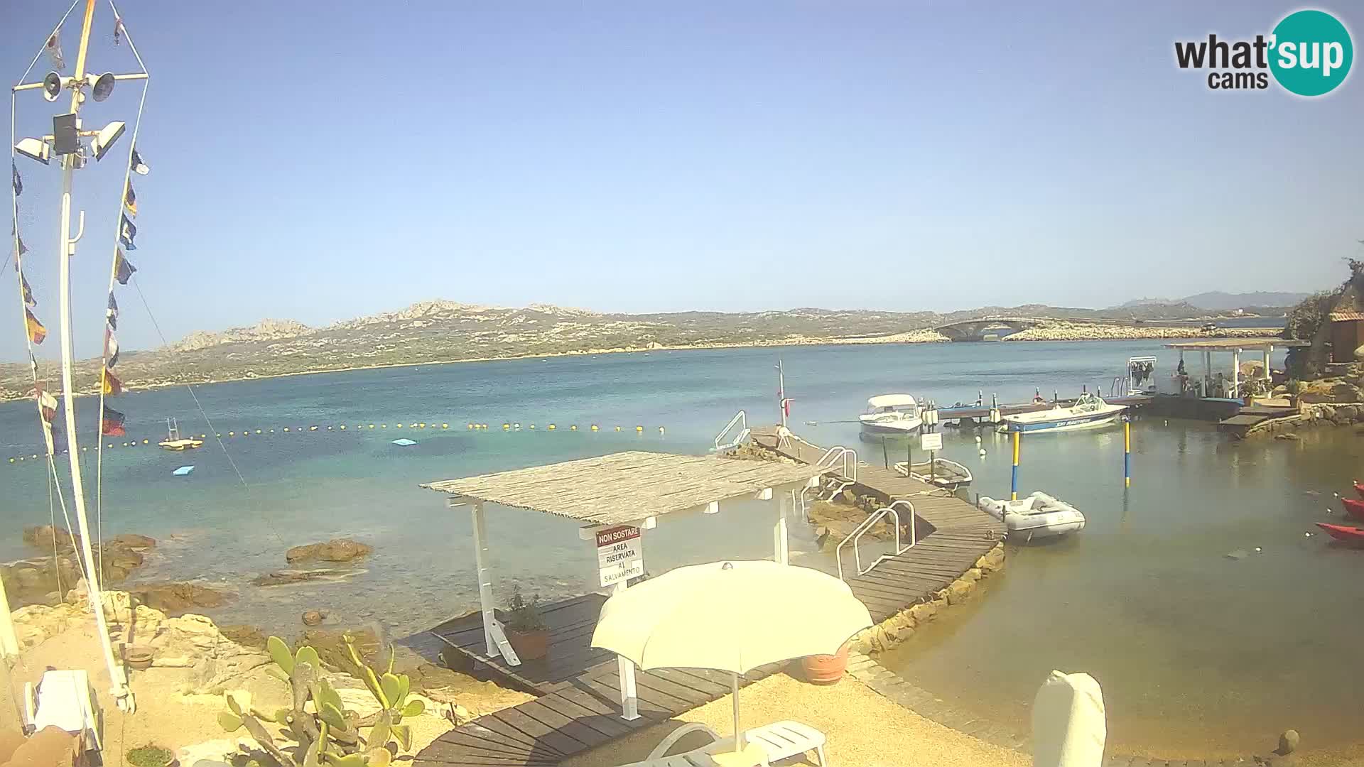 Webcam en vivo Ponte Caprera – La Maddalena – Cerdeña – Italia