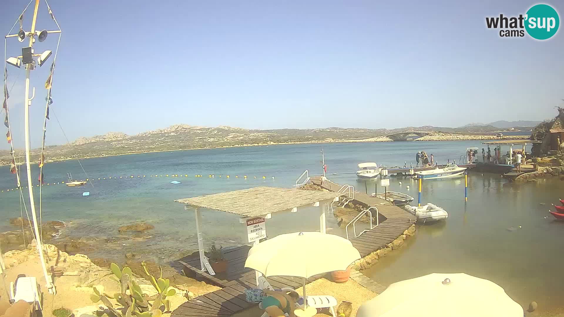 Webcam en vivo Ponte Caprera – La Maddalena – Cerdeña – Italia