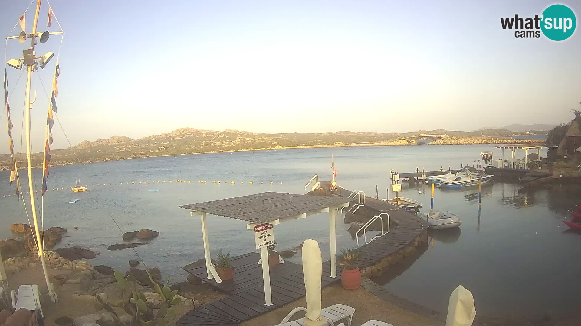 Webcam en vivo Ponte Caprera – La Maddalena – Cerdeña – Italia