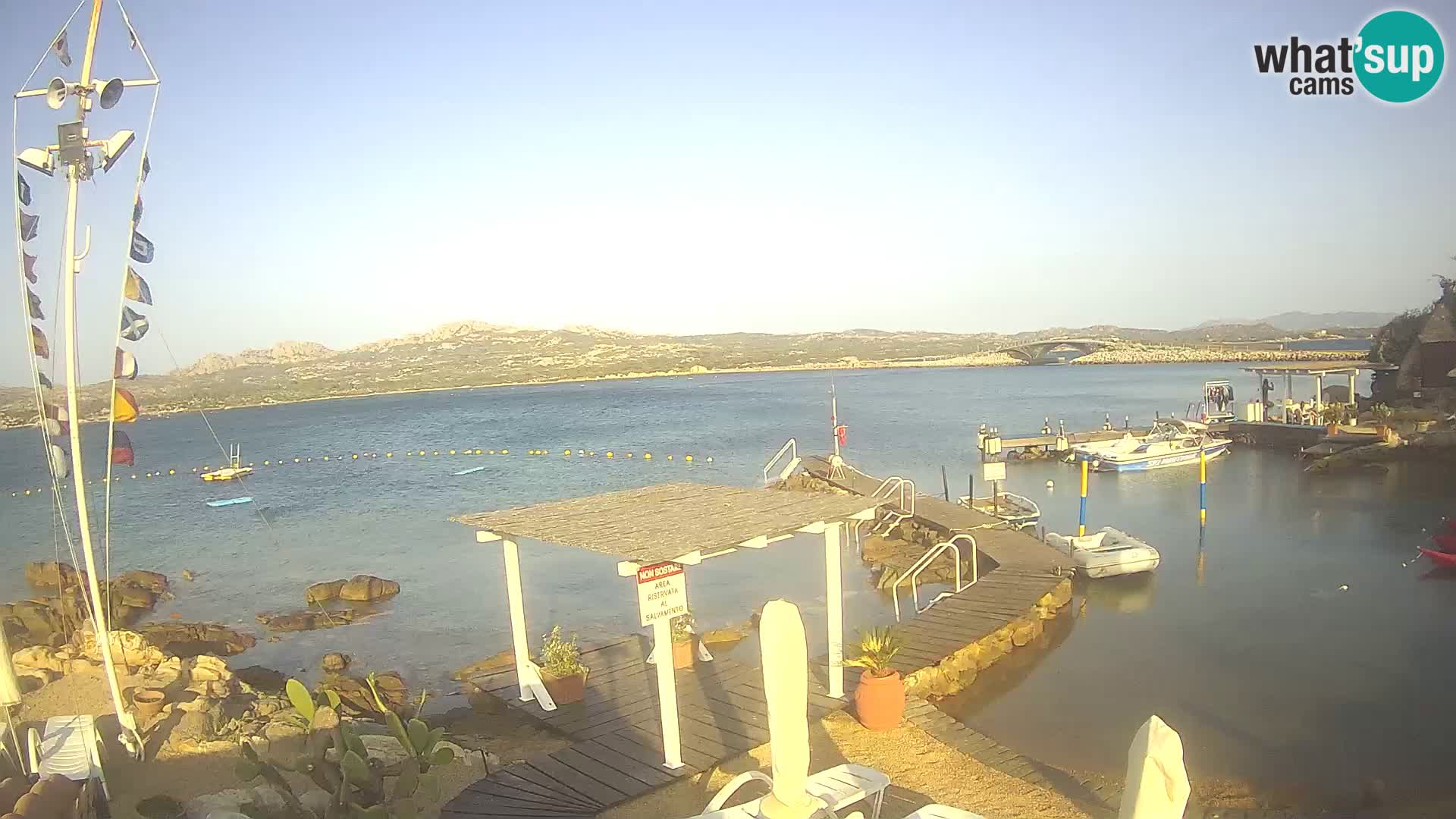 Webcam en direct Ponte Caprera – La Maddalena – Sardaigne – Italie