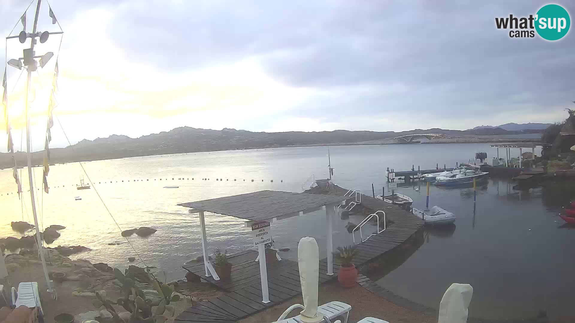 Live webcam Ponte Caprera – La Maddalena – Sardinia – Italy