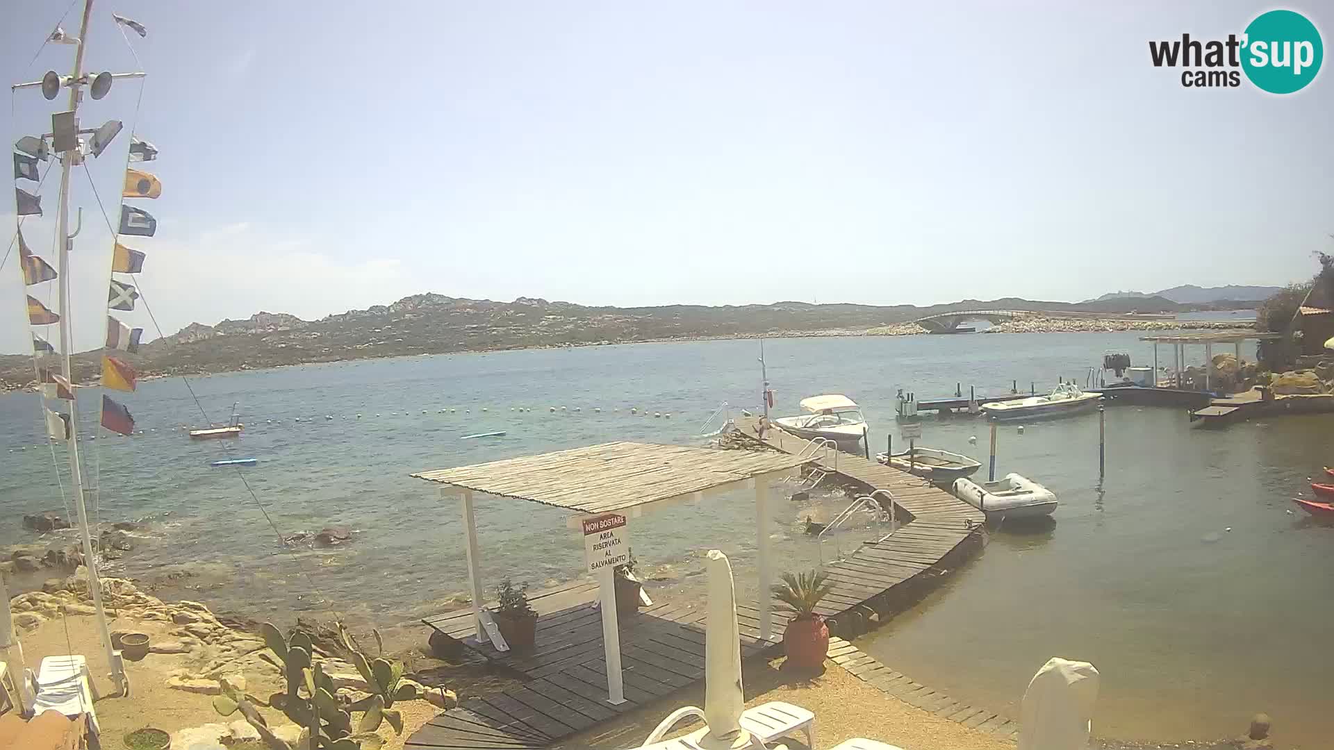 Webcam en direct Ponte Caprera – La Maddalena – Sardaigne – Italie
