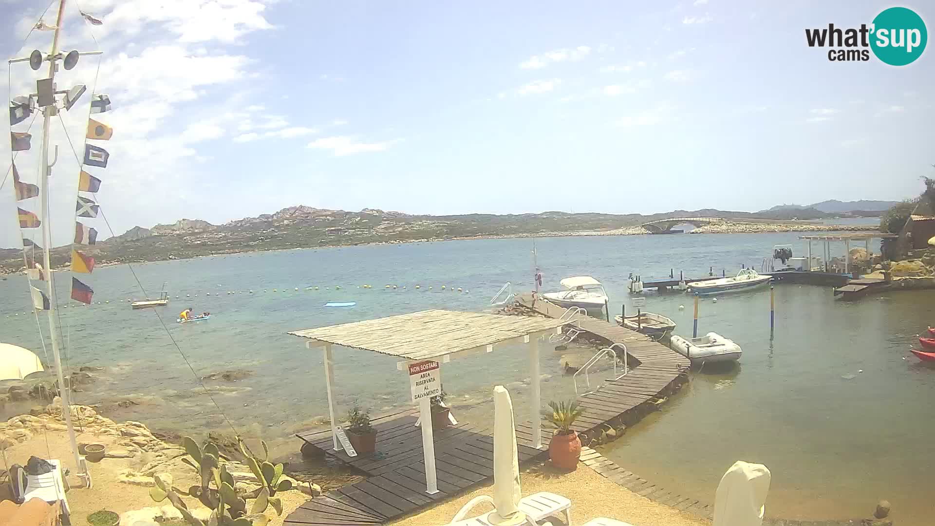 Live-Webcam Ponte Caprera – La Maddalena – Sardinien – Italien