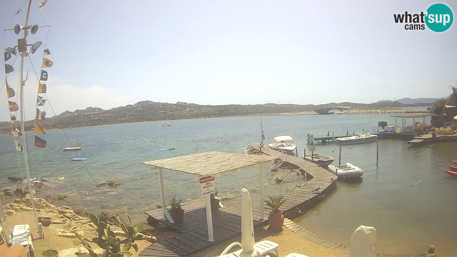 Live-Webcam Ponte Caprera – La Maddalena – Sardinien – Italien