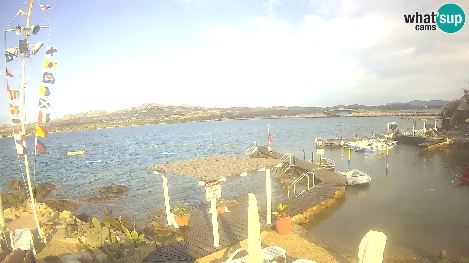 Live-Webcam Ponte Caprera – La Maddalena – Sardinien – Italien