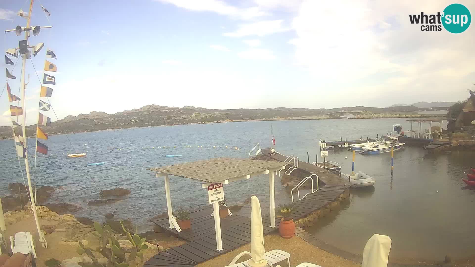 Live webcam Ponte Caprera – La Maddalena – Sardinia – Italy