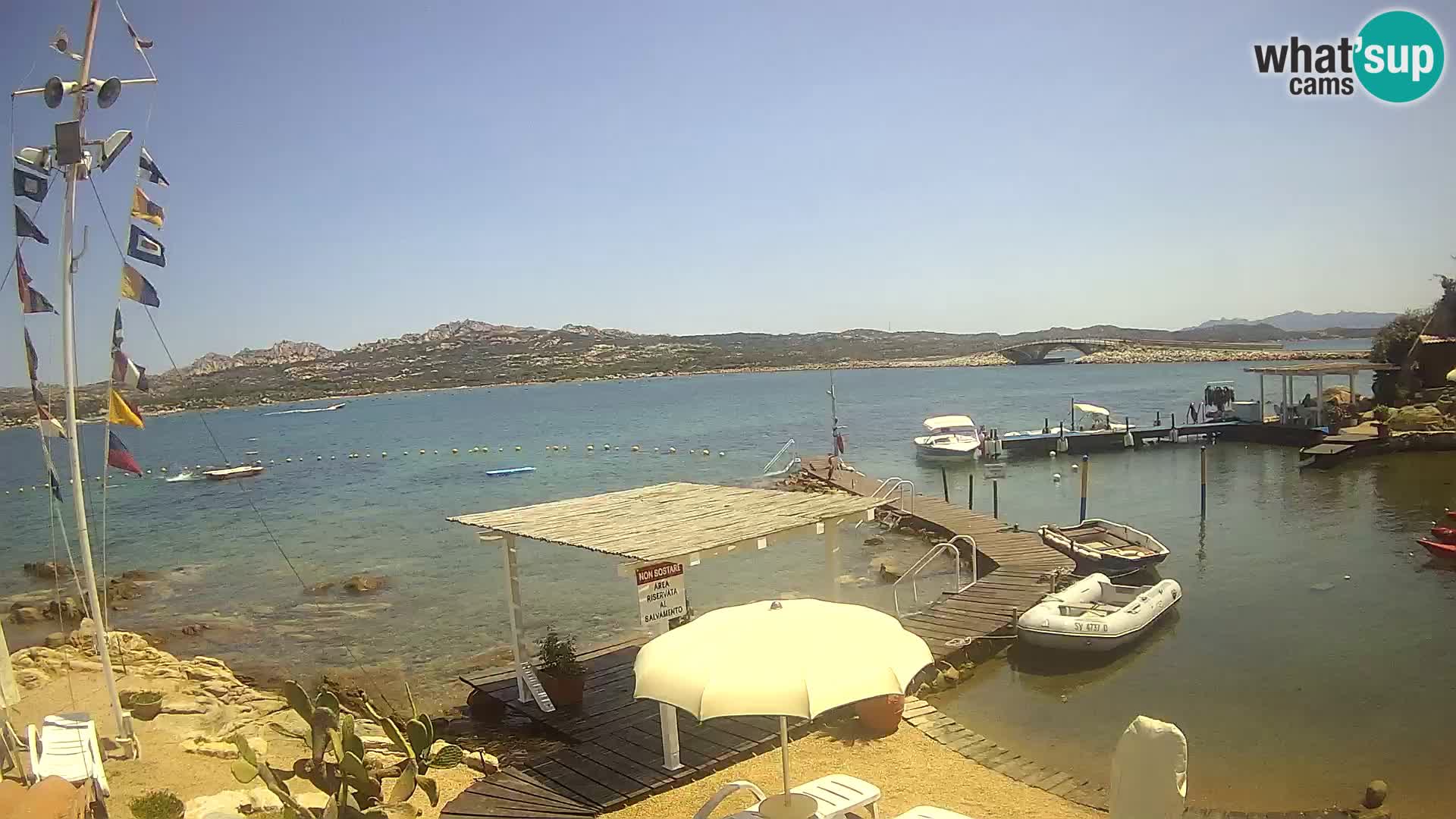 Webcam en vivo Ponte Caprera – La Maddalena – Cerdeña – Italia