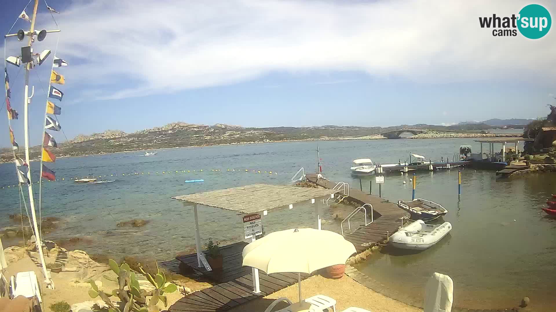 Webcam en direct Ponte Caprera – La Maddalena – Sardaigne – Italie