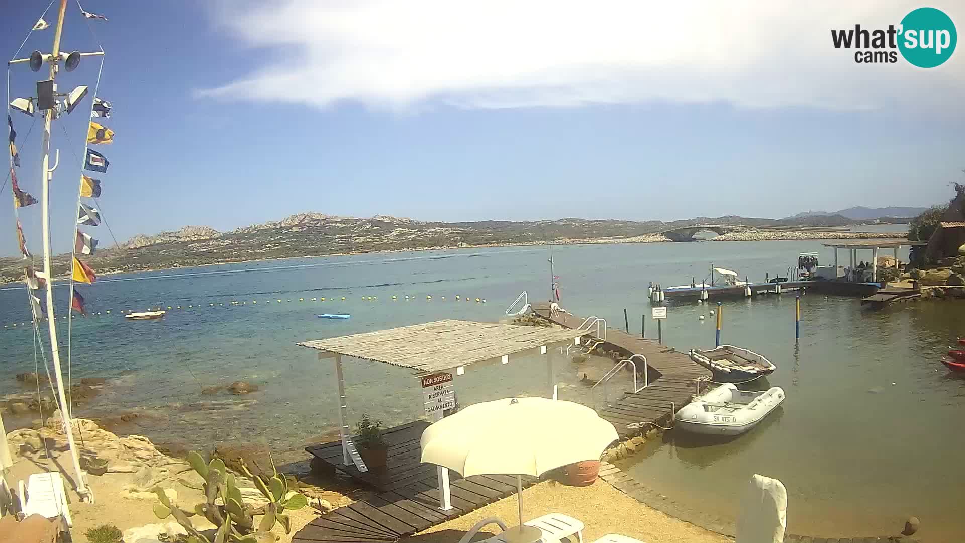Webcam en direct Ponte Caprera – La Maddalena – Sardaigne – Italie