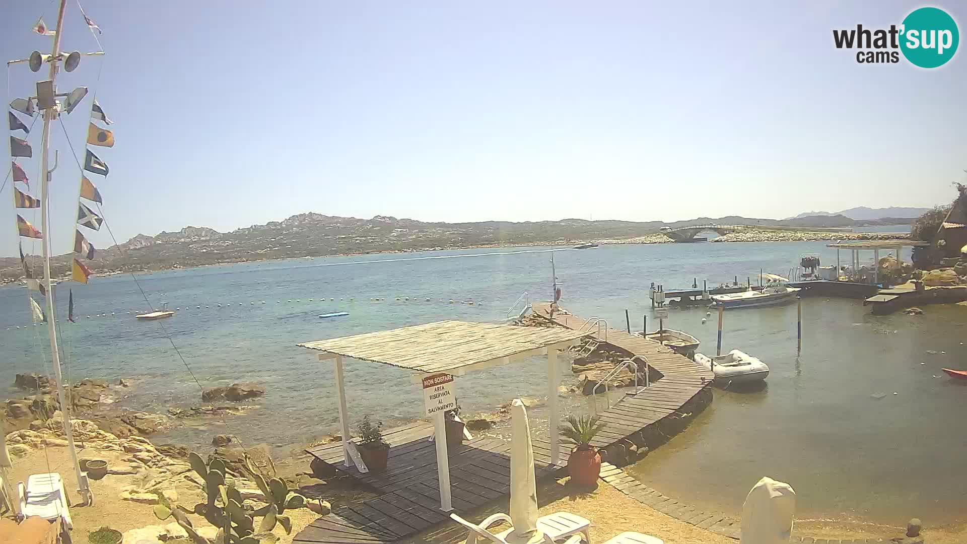 Live webcam Ponte Caprera – La Maddalena – Sardegna – Italia