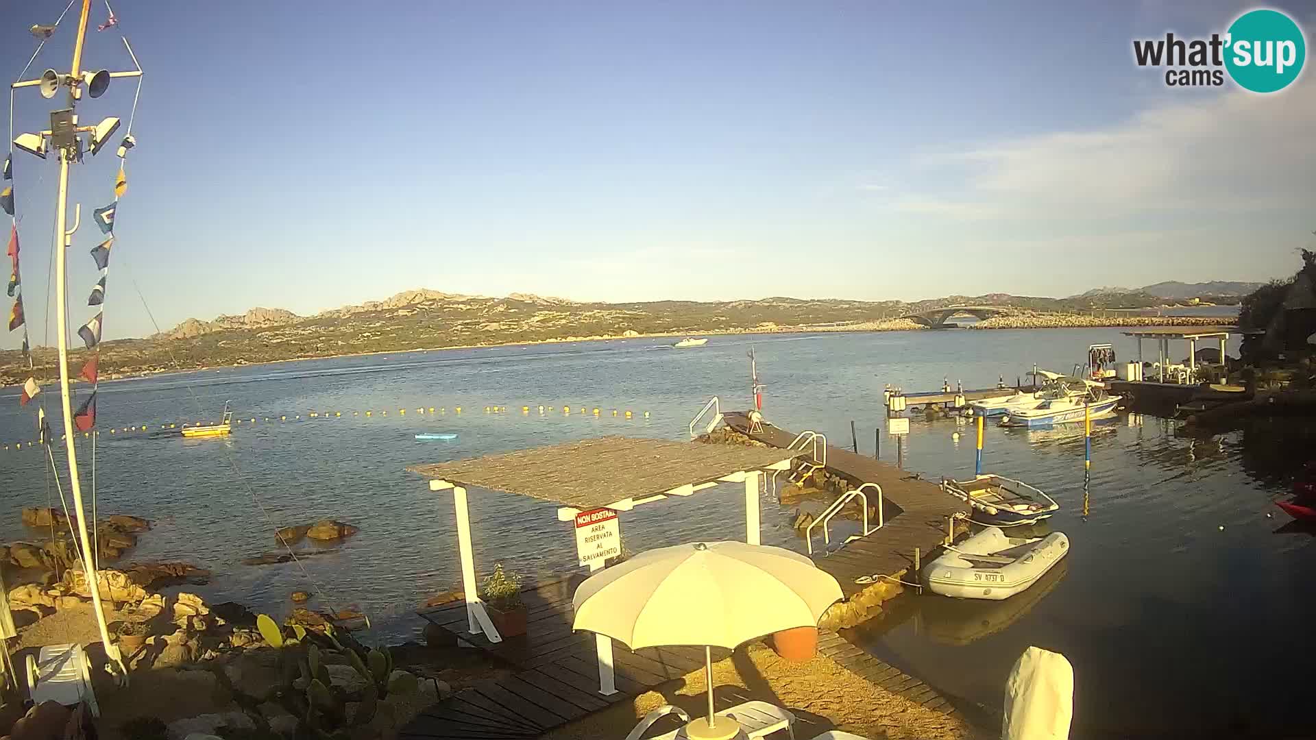 Live-Webcam Ponte Caprera – La Maddalena – Sardinien – Italien