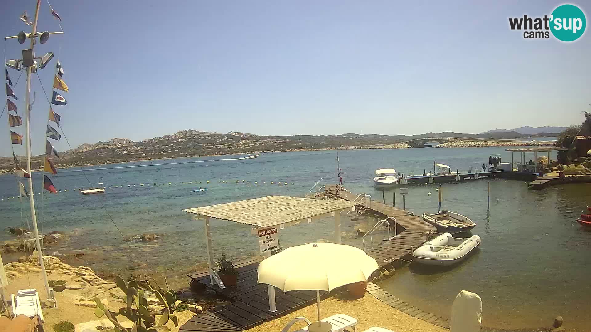 Live-Webcam Ponte Caprera – La Maddalena – Sardinien – Italien