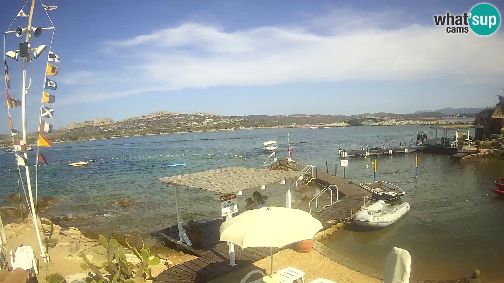 Webcam en vivo Ponte Caprera – La Maddalena – Cerdeña – Italia