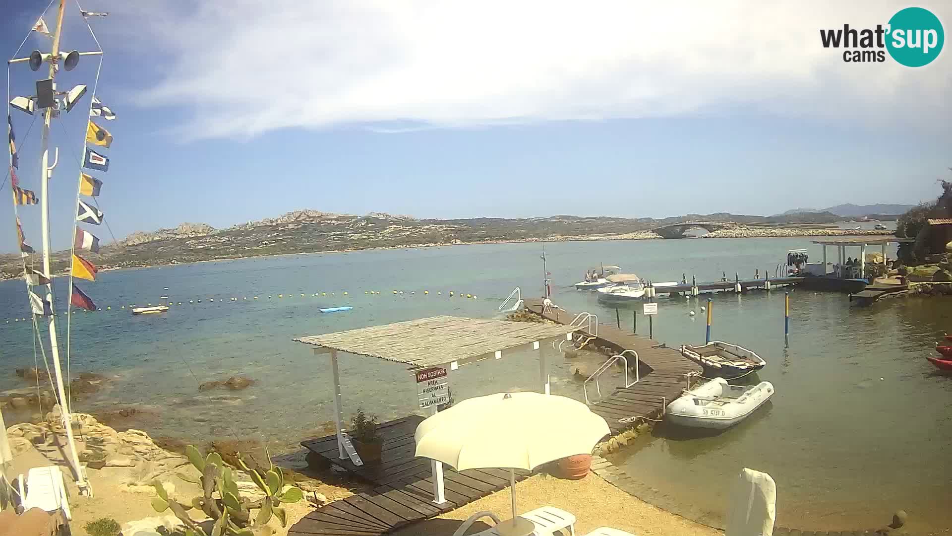Live webcam Ponte Caprera – La Maddalena – Sardinia – Italy