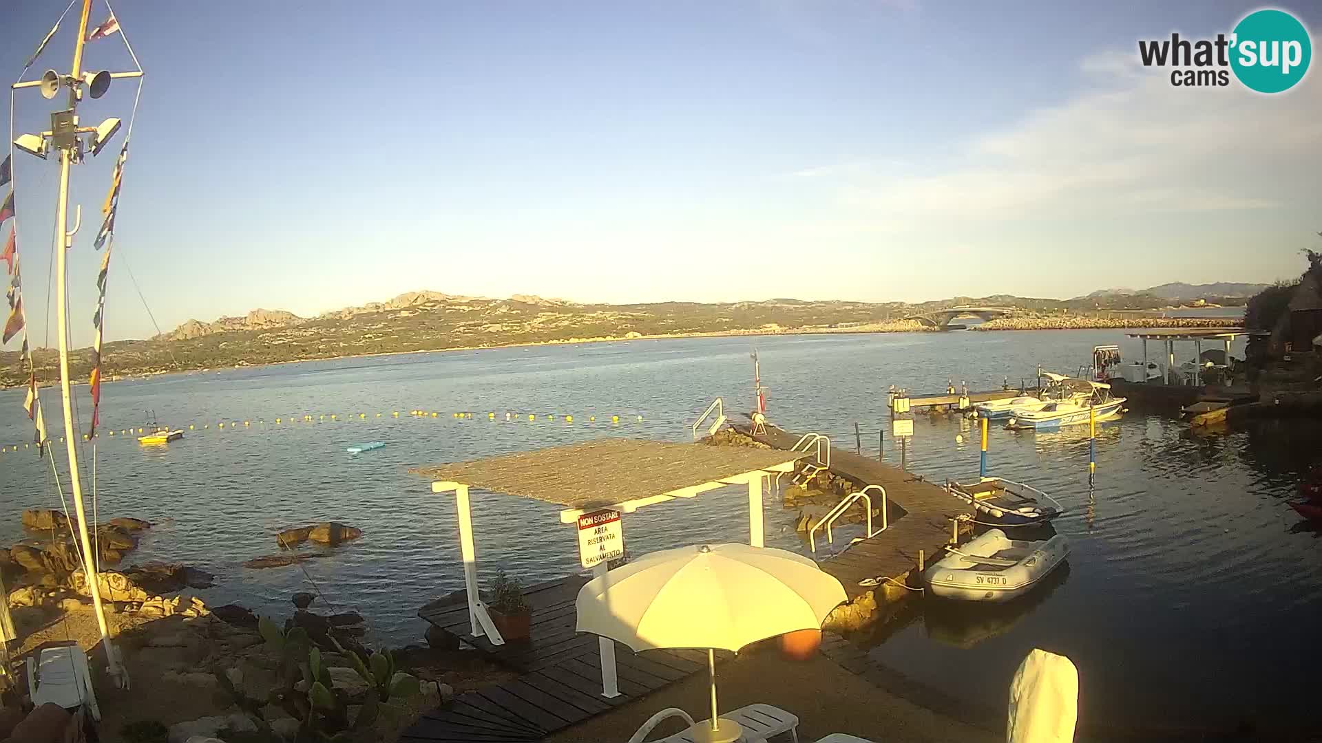 Live webcam Ponte Caprera – La Maddalena – Sardinia – Italy