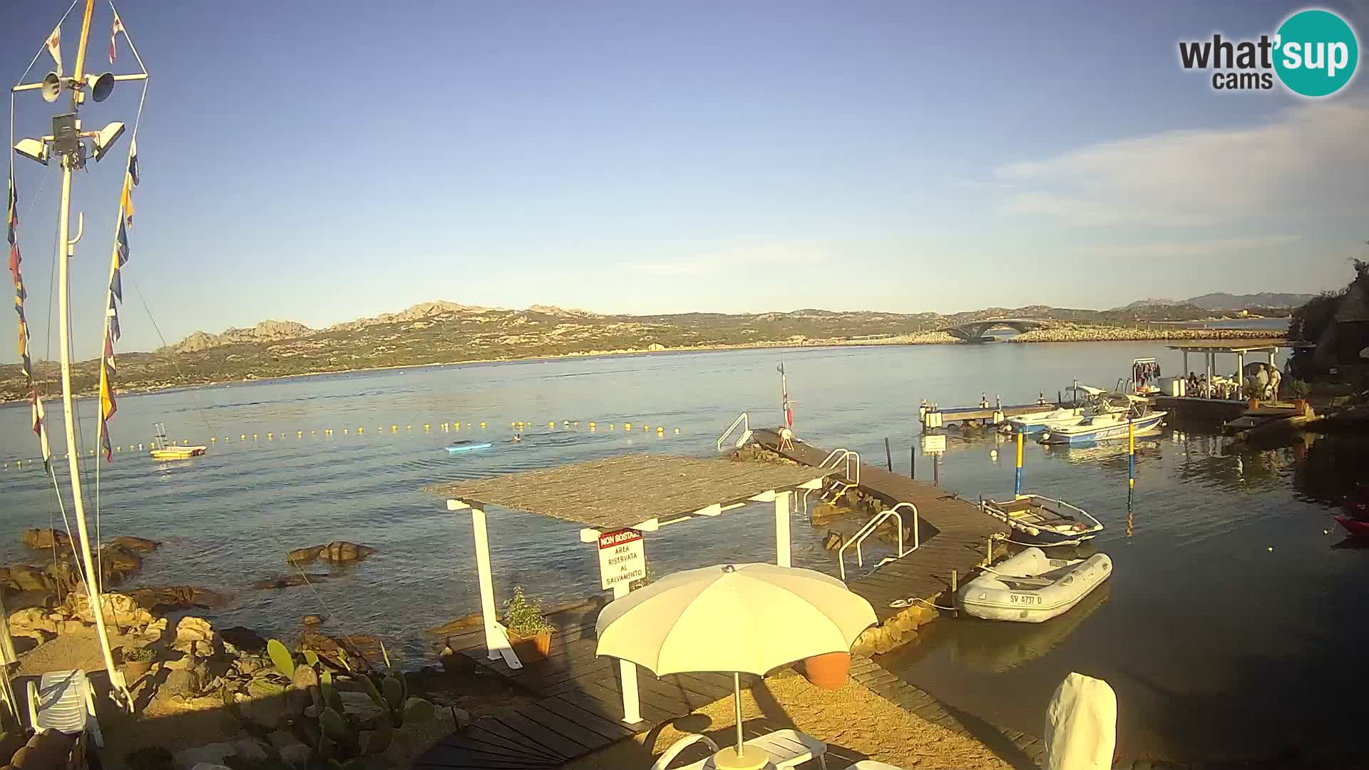 Webcam en vivo Ponte Caprera – La Maddalena – Cerdeña – Italia