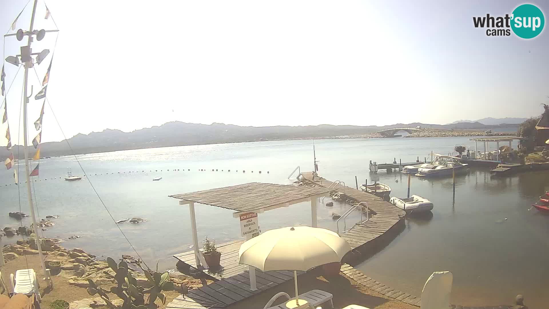 Live webcam Ponte Caprera – La Maddalena – Sardinia – Italy