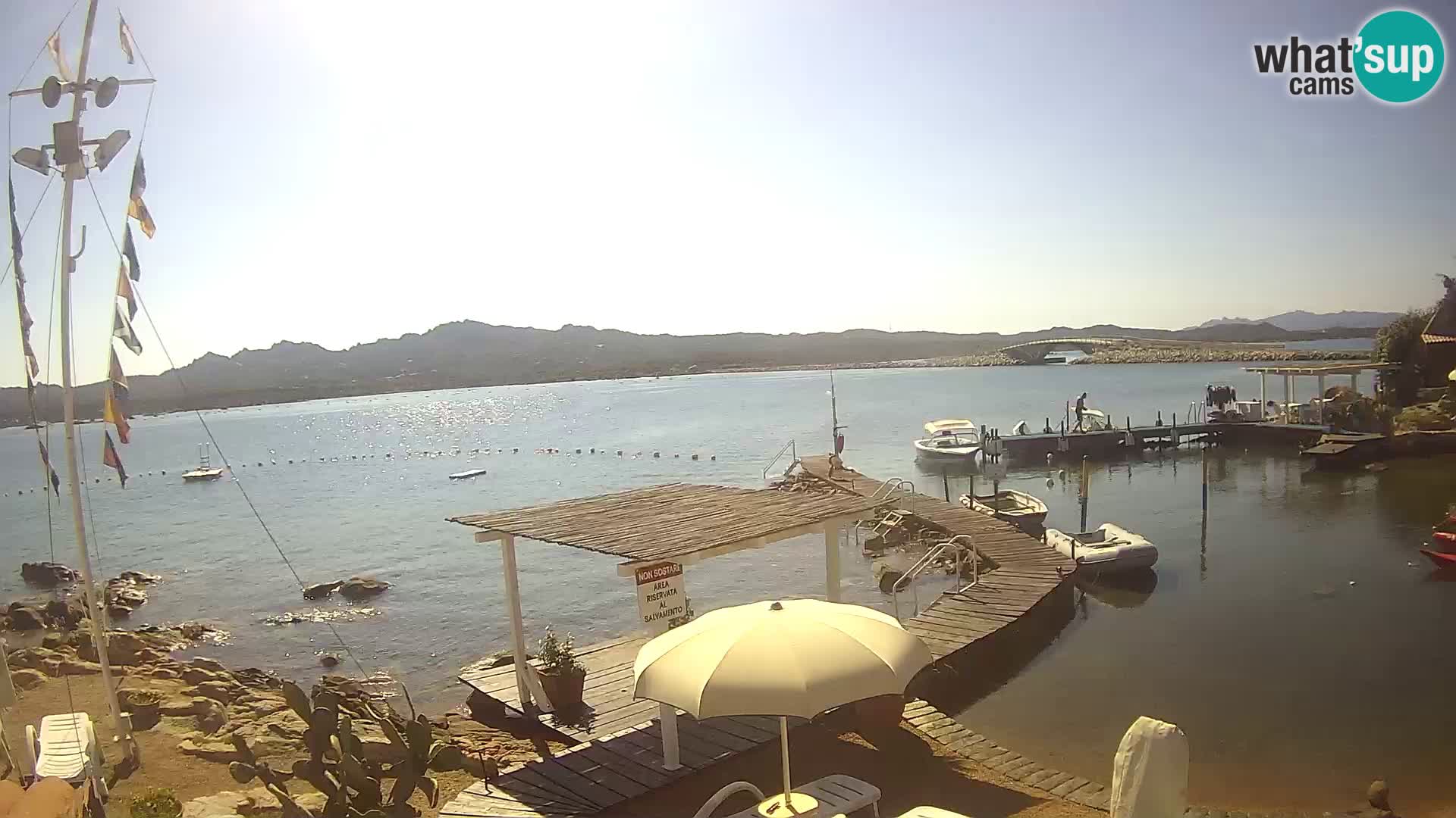 Webcam en direct Ponte Caprera – La Maddalena – Sardaigne – Italie