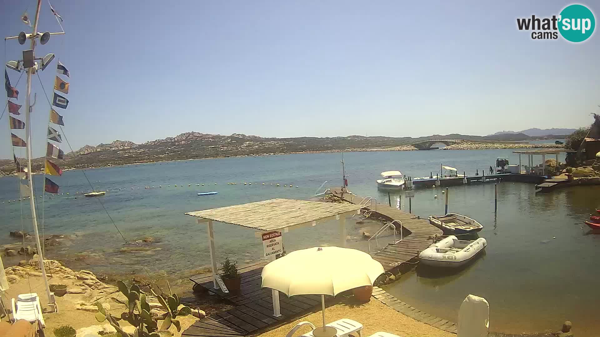 Live webcam Ponte Caprera – La Maddalena – Sardinia – Italy