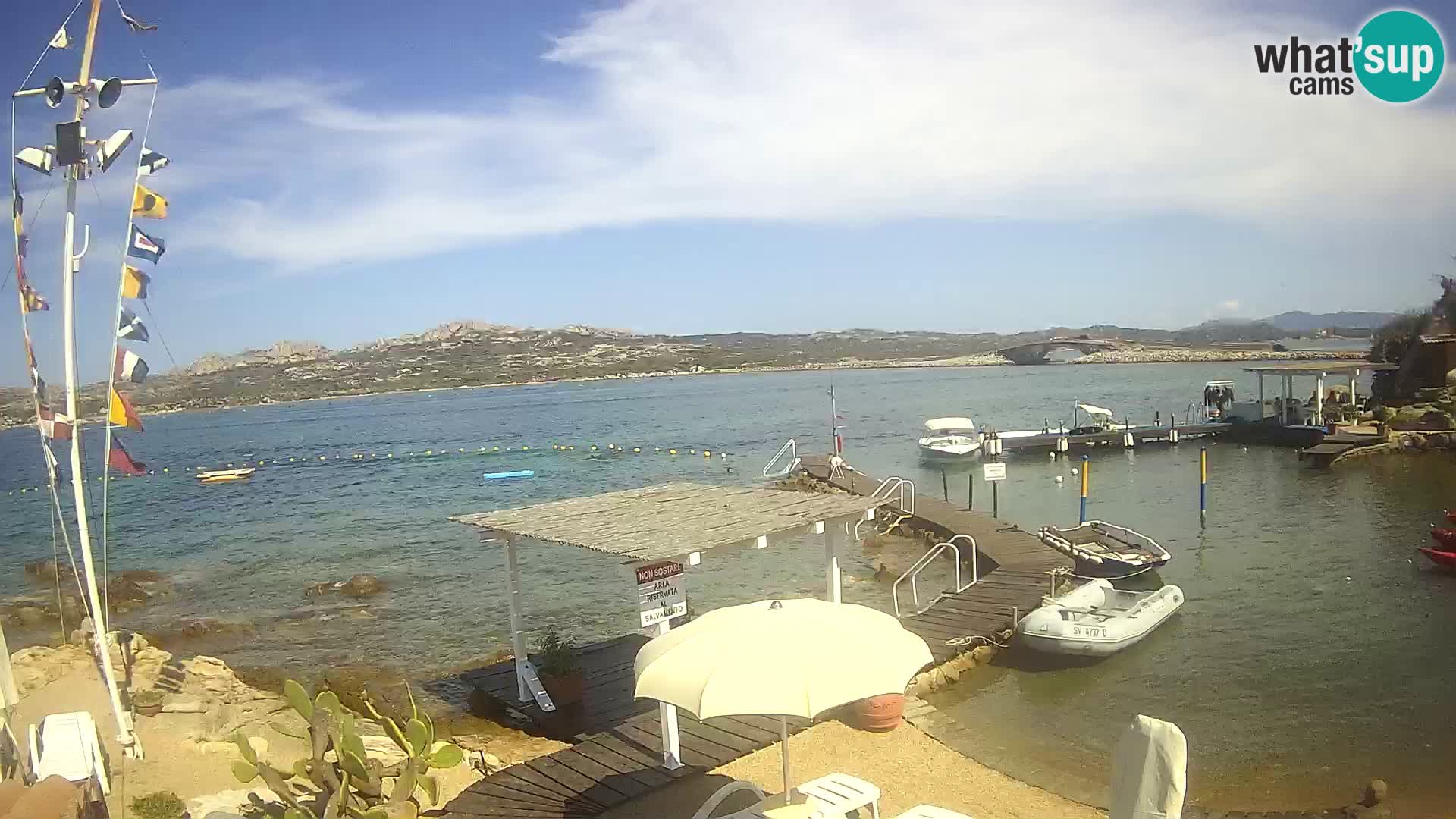 Live webcam Ponte Caprera – La Maddalena – Sardinia – Italy