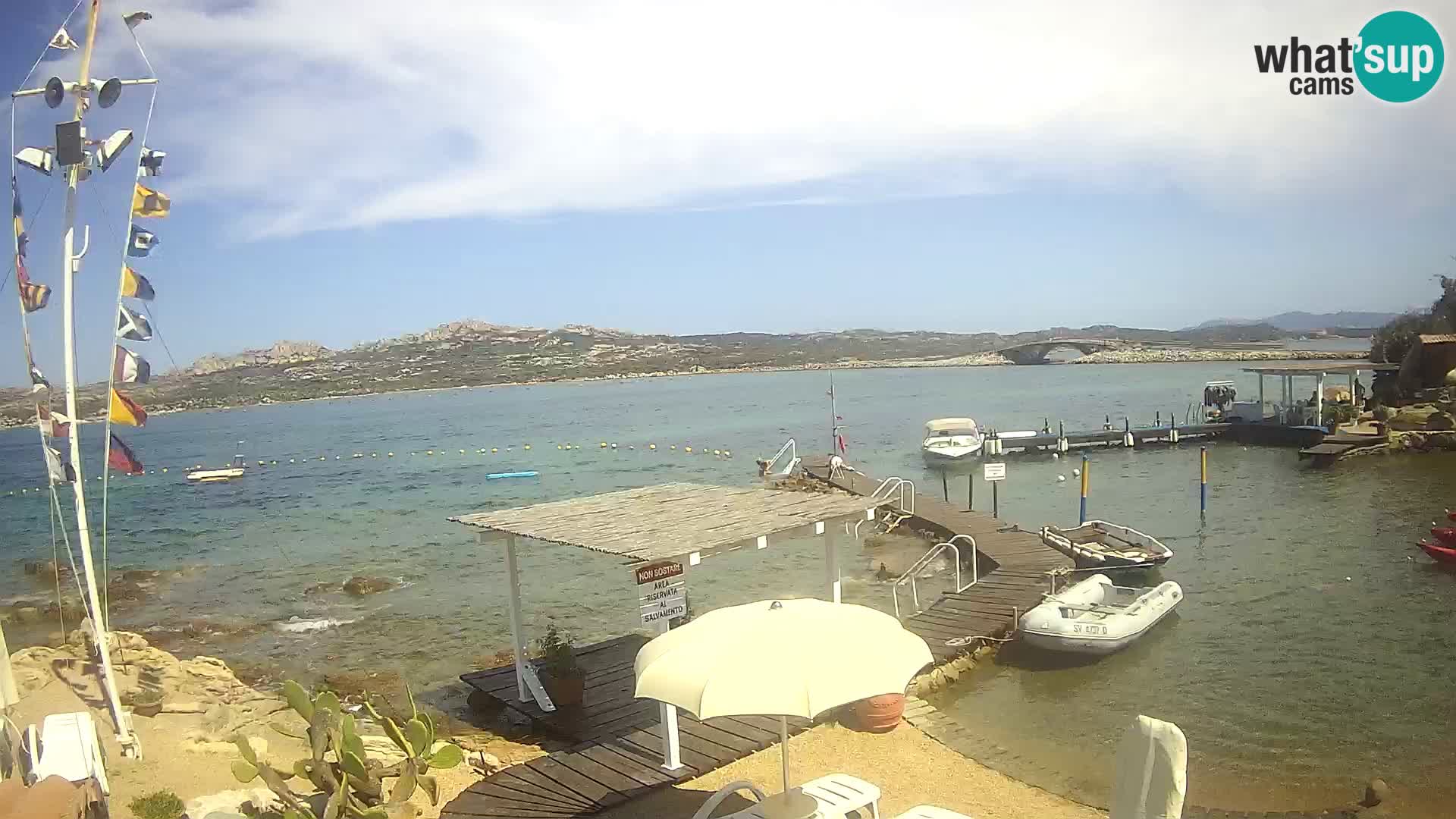 Live webcam Ponte Caprera – La Maddalena – Sardinia – Italy