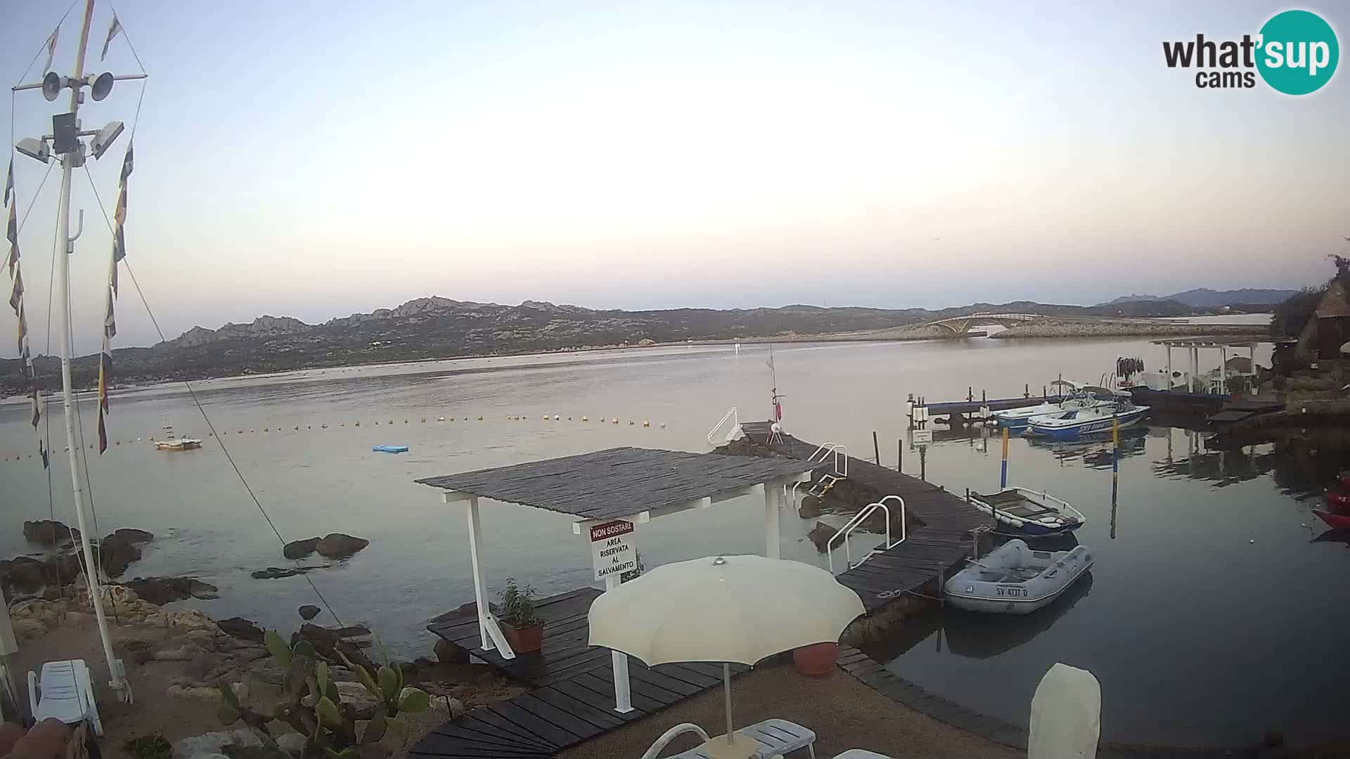 Webcam en vivo Ponte Caprera – La Maddalena – Cerdeña – Italia