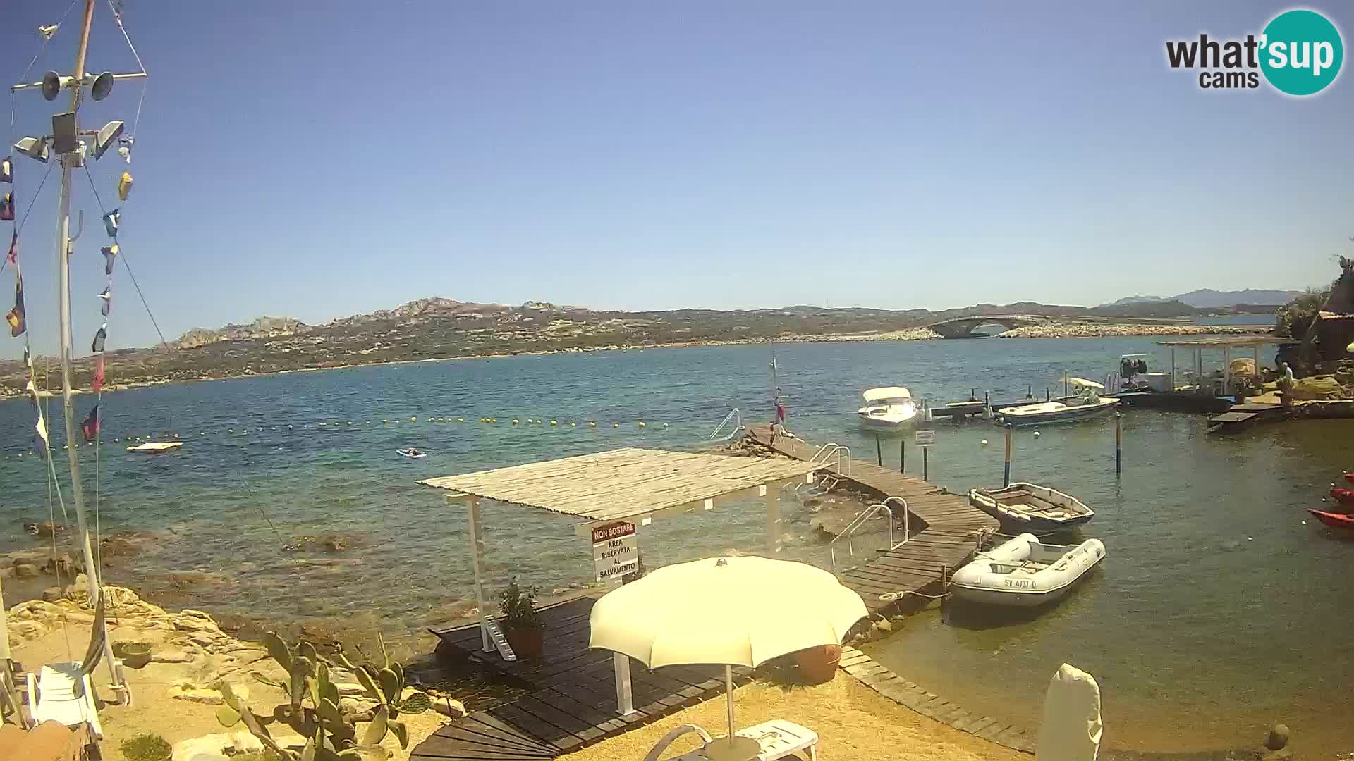 Live webcam Ponte Caprera – La Maddalena – Sardegna – Italia