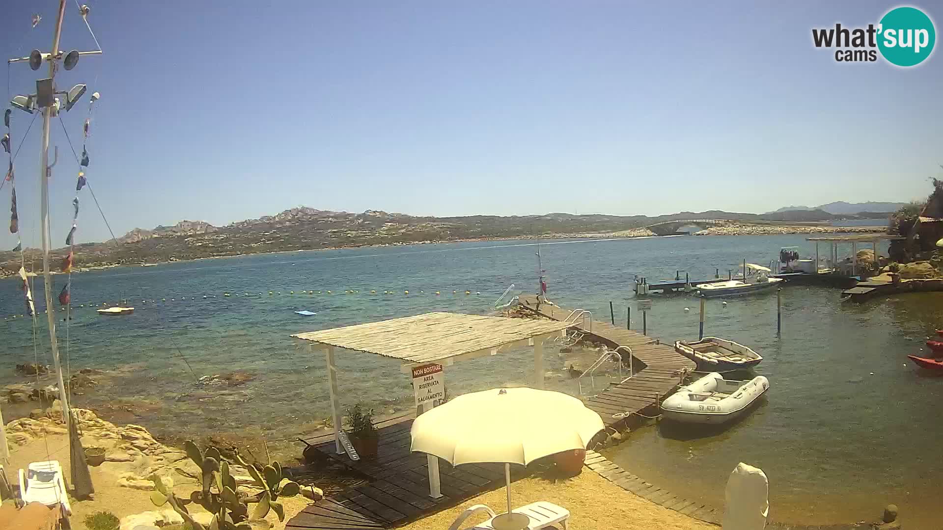 Live-Webcam Ponte Caprera – La Maddalena – Sardinien – Italien