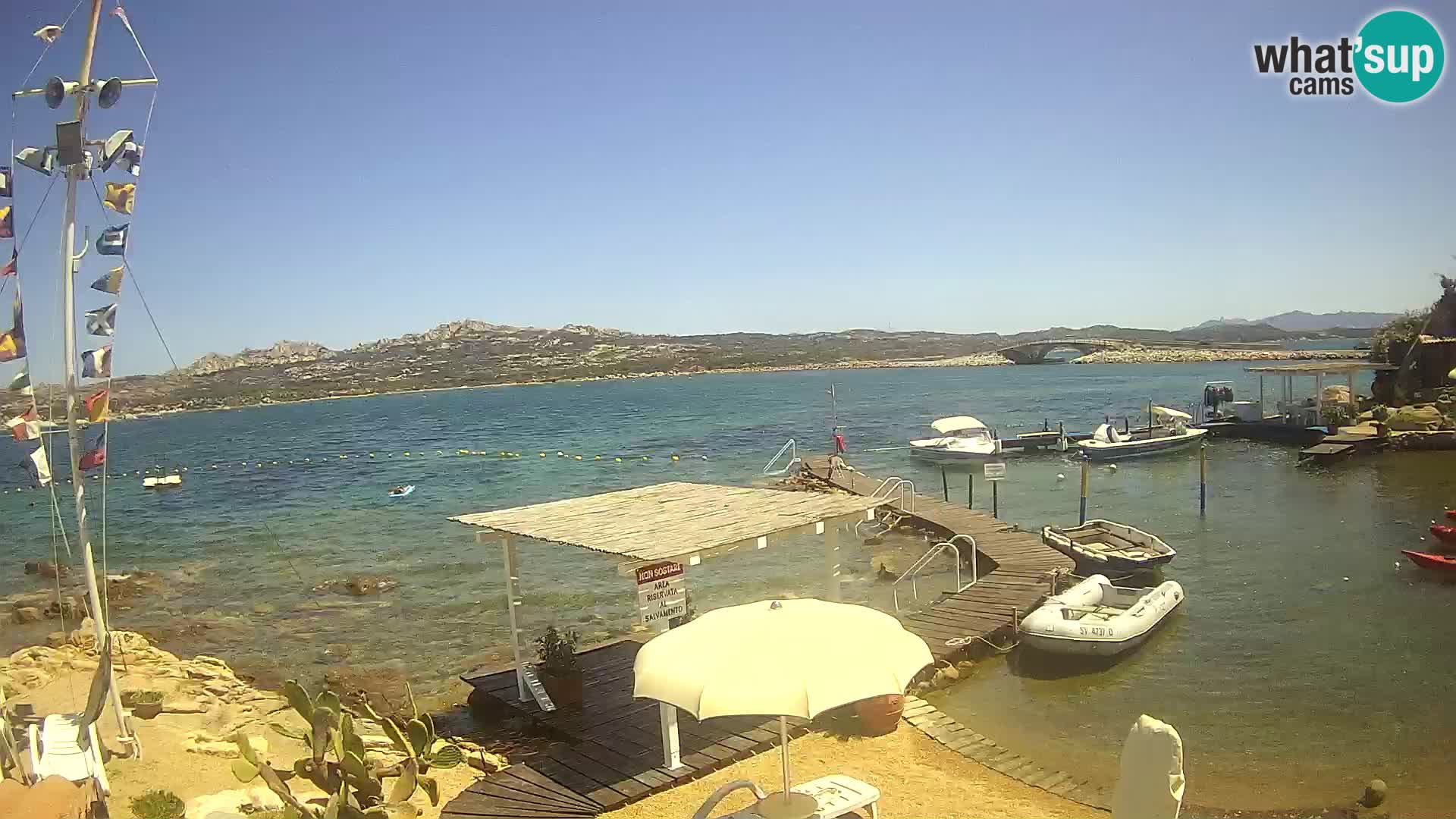 Live webcam Ponte Caprera – La Maddalena – Sardinia – Italy