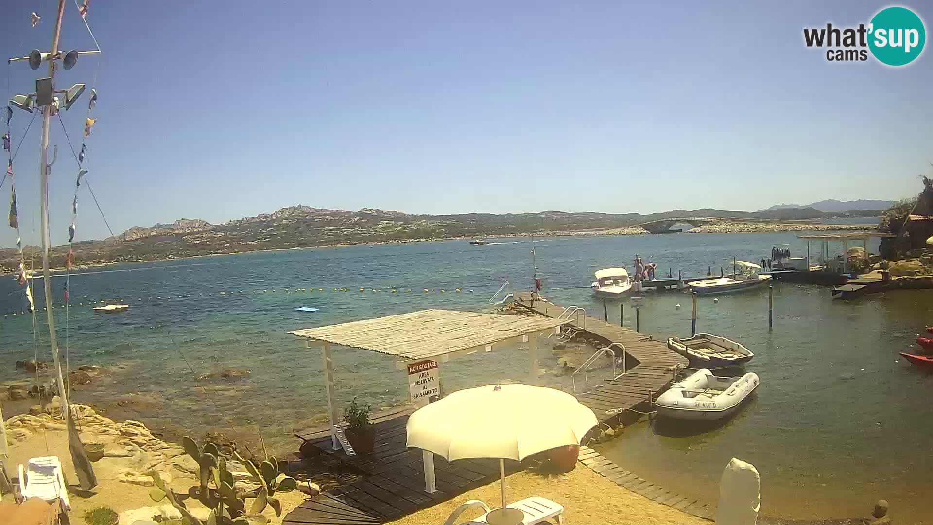 Webcam en vivo Ponte Caprera – La Maddalena – Cerdeña – Italia