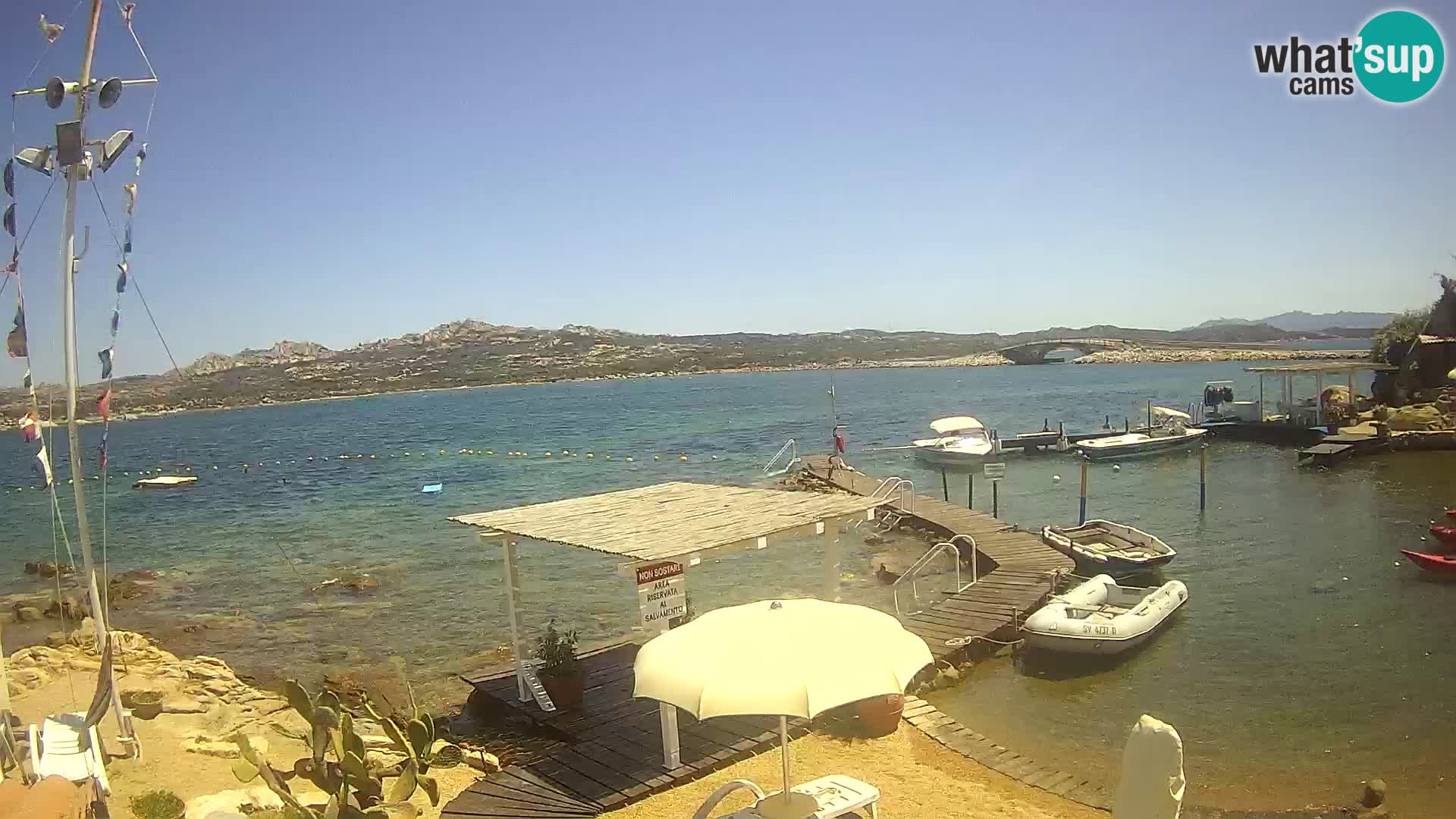 Live-Webcam Ponte Caprera – La Maddalena – Sardinien – Italien