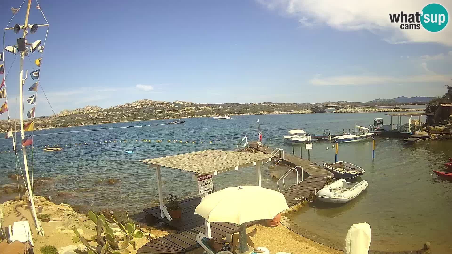 Webcam en direct Ponte Caprera – La Maddalena – Sardaigne – Italie
