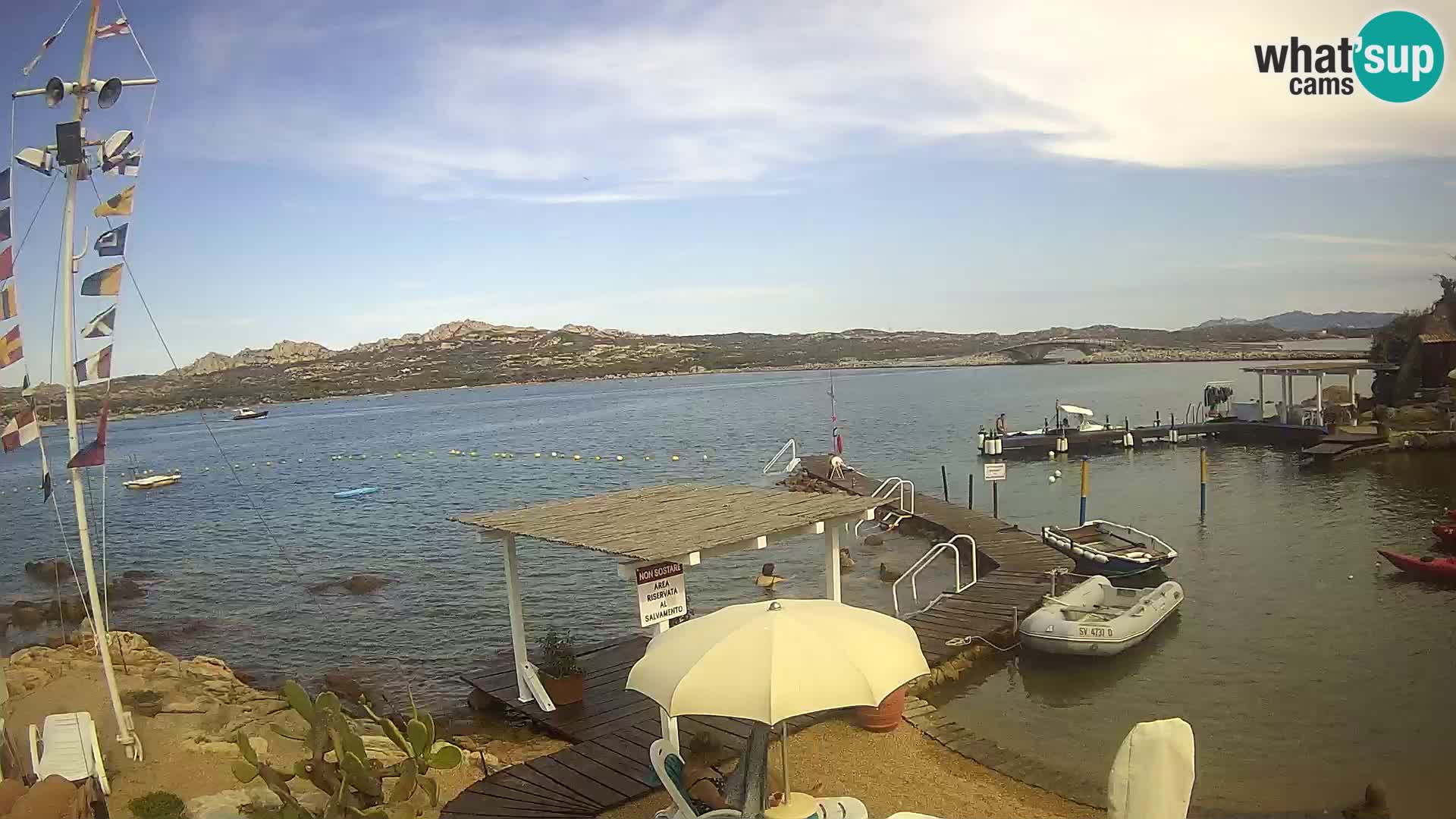 Webcam en vivo Ponte Caprera – La Maddalena – Cerdeña – Italia