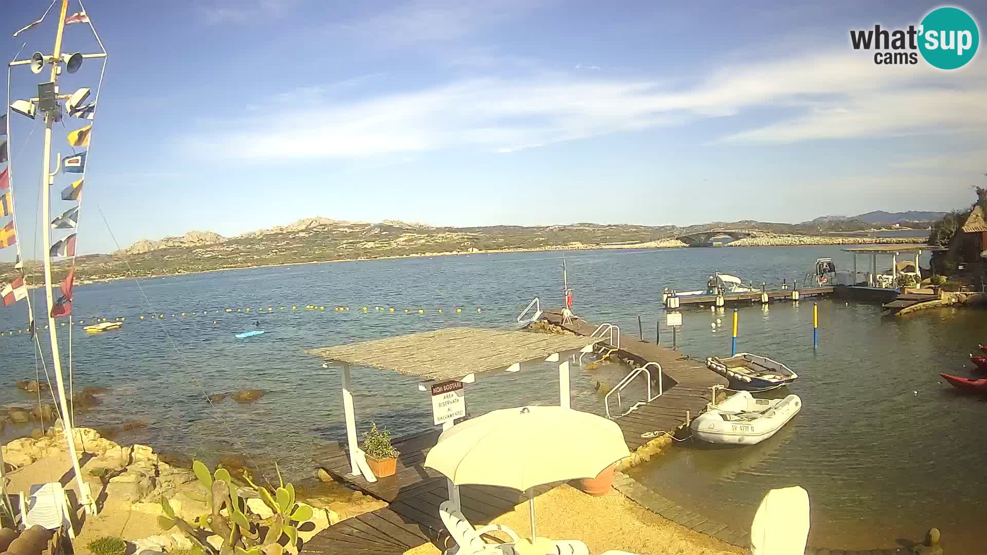 Live webcam Ponte Caprera – La Maddalena – Sardinia – Italy