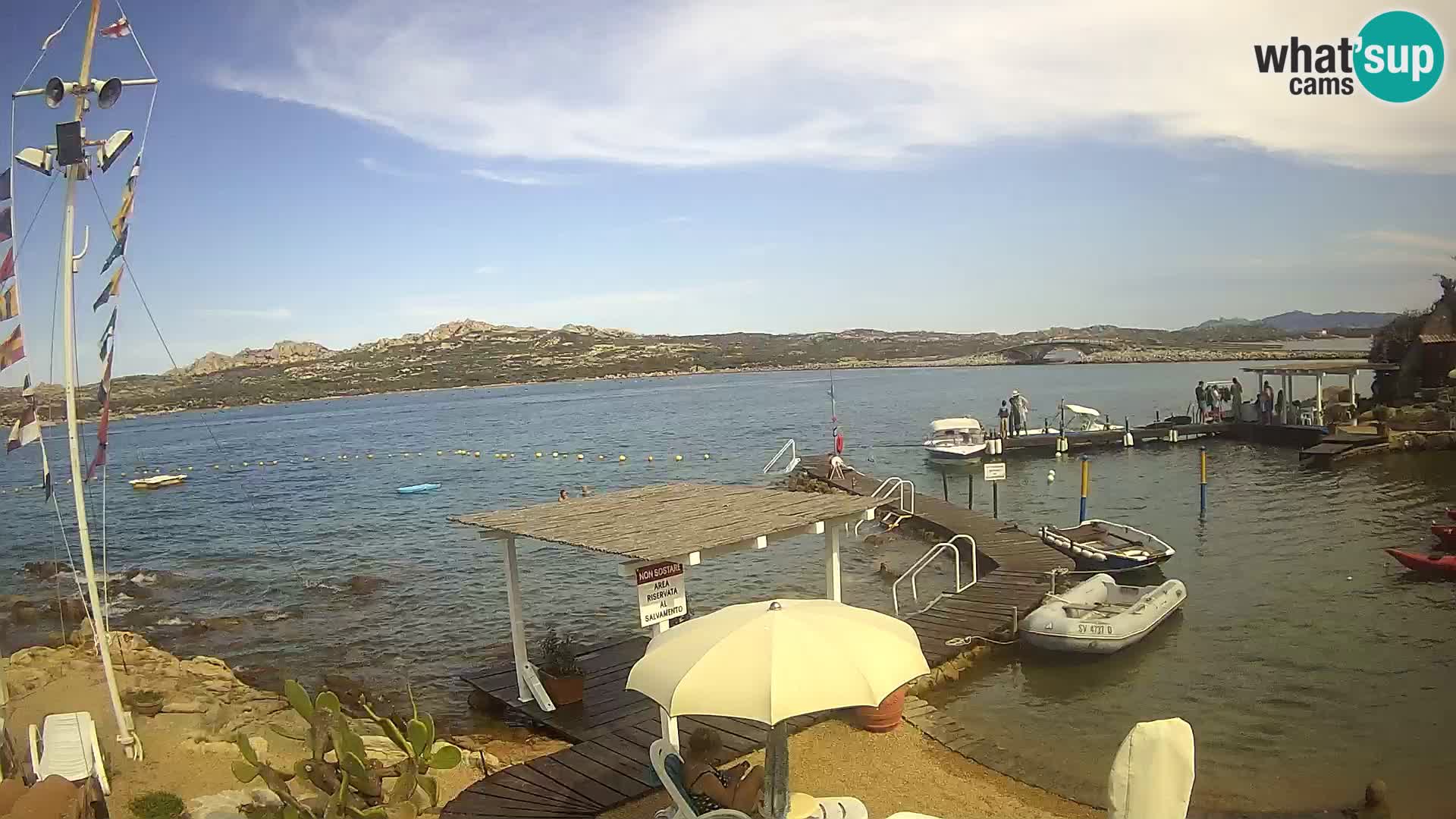 Webcam en vivo Ponte Caprera – La Maddalena – Cerdeña – Italia