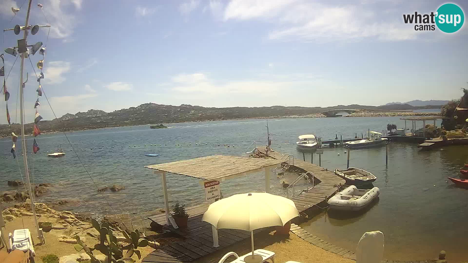Live webcam Ponte Caprera – La Maddalena – Sardinia – Italy