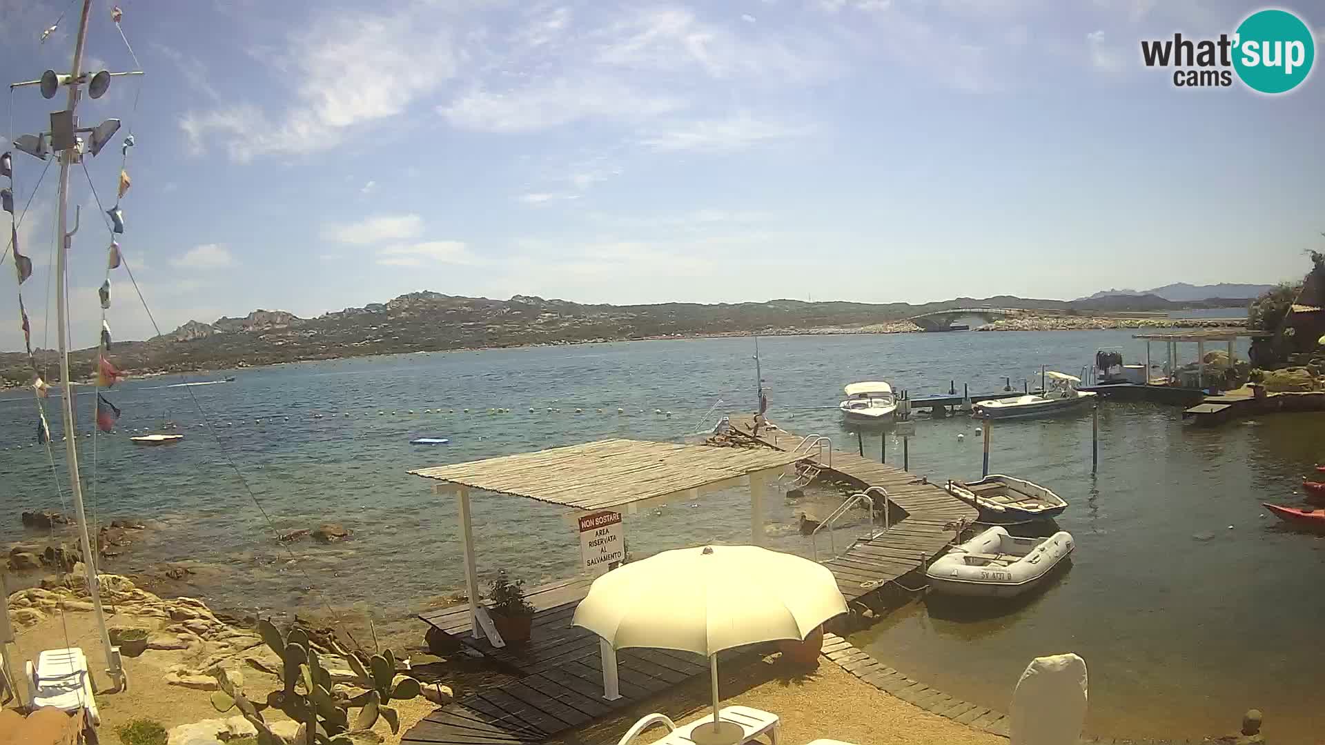 Live-Webcam Ponte Caprera – La Maddalena – Sardinien – Italien