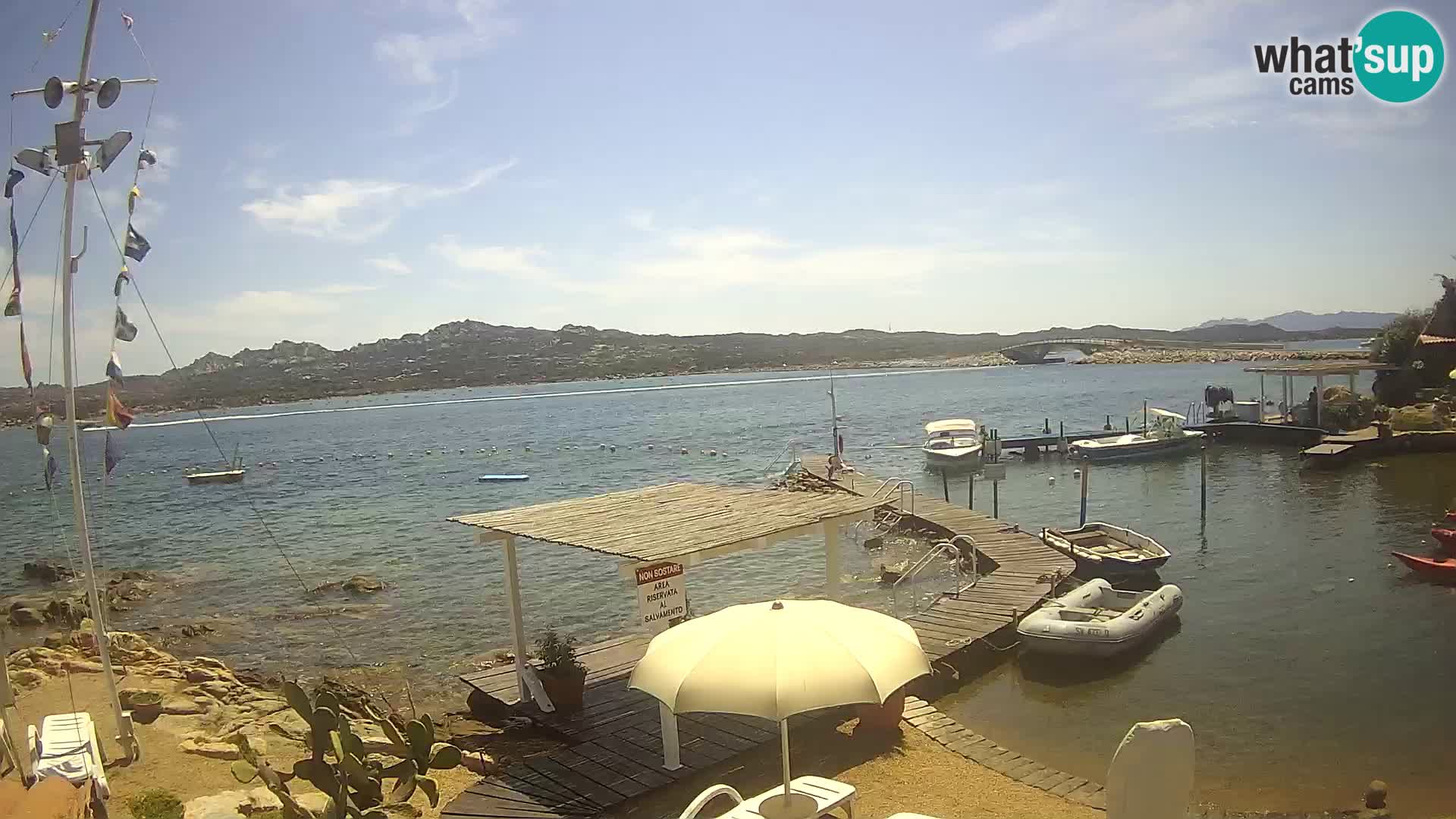Live-Webcam Ponte Caprera – La Maddalena – Sardinien – Italien
