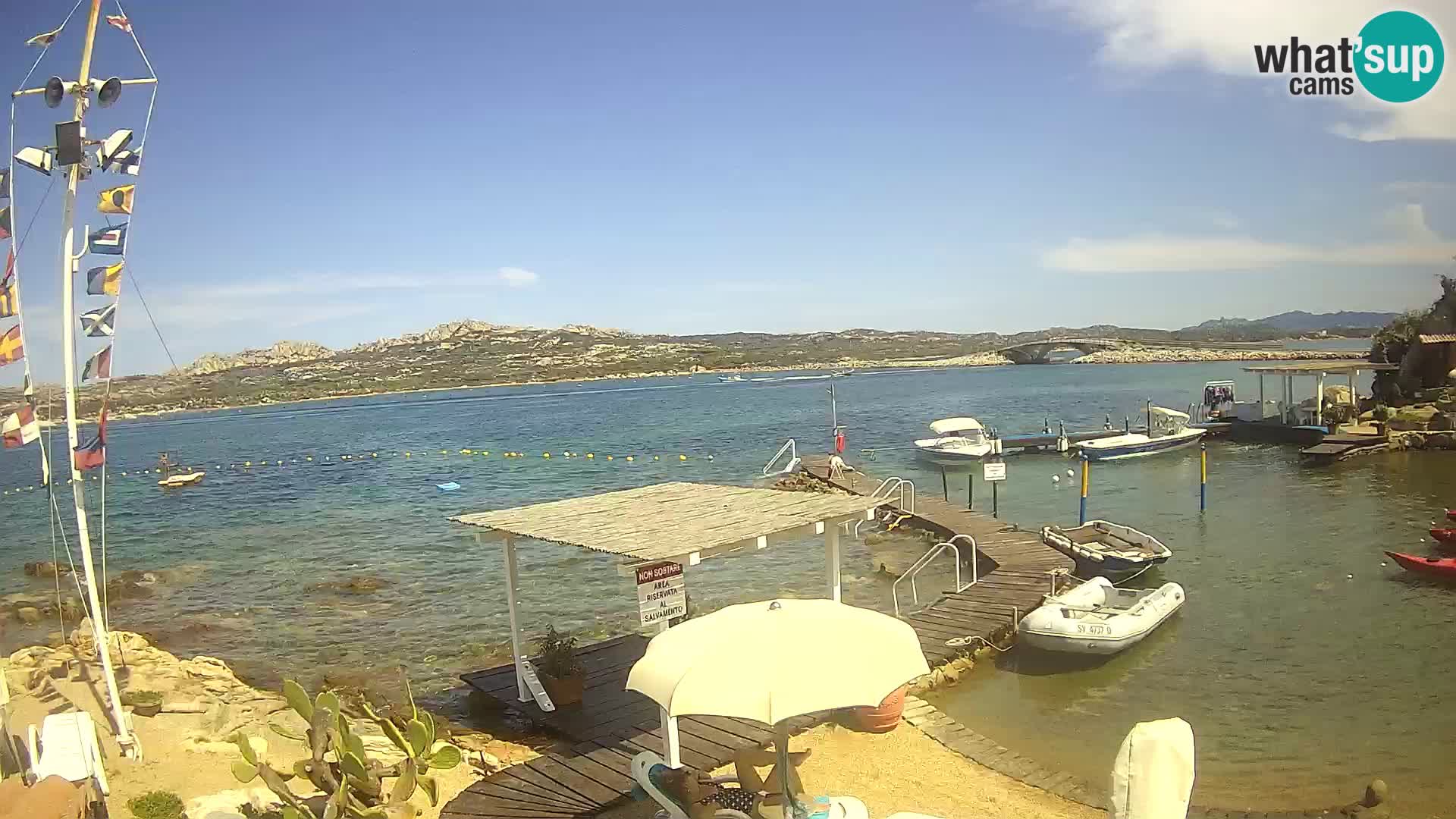 Webcam en vivo Ponte Caprera – La Maddalena – Cerdeña – Italia