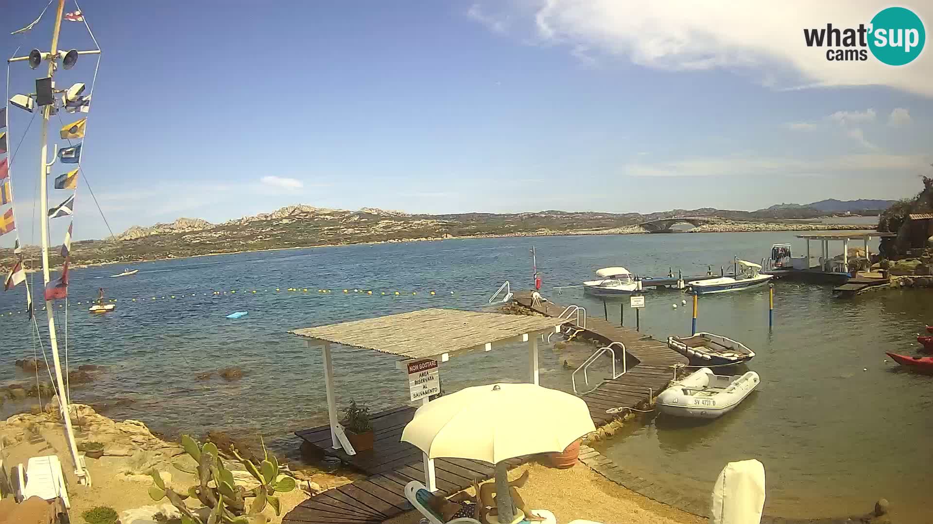 Webcam en vivo Ponte Caprera – La Maddalena – Cerdeña – Italia