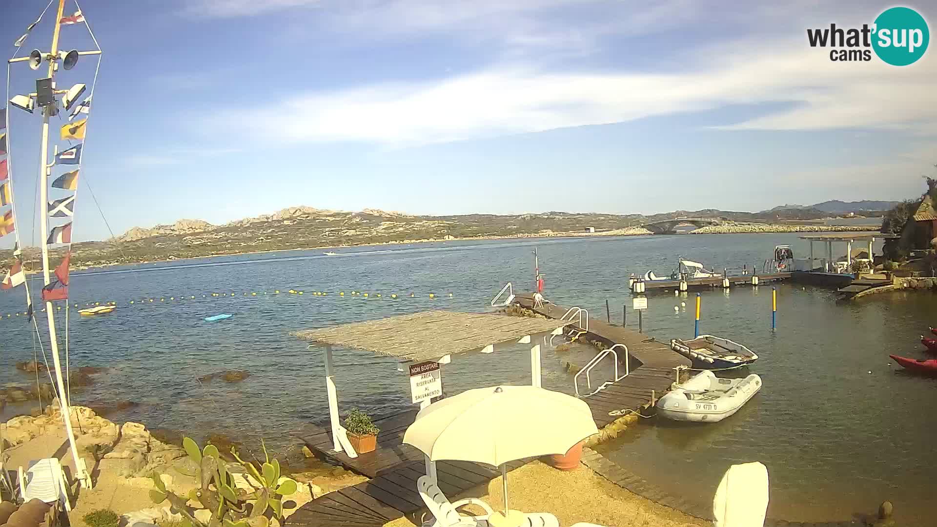 Live webcam Ponte Caprera – La Maddalena – Sardinia – Italy