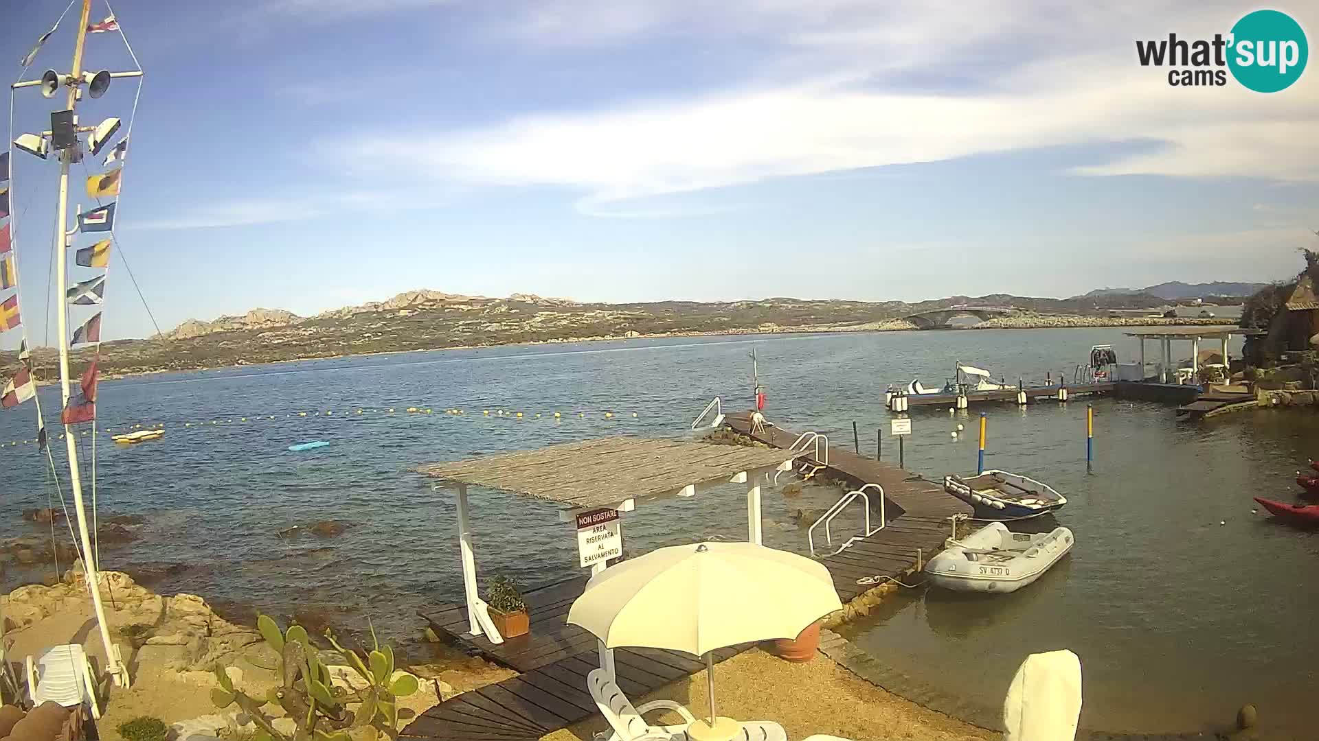 Live webcam Ponte Caprera – La Maddalena – Sardegna – Italia